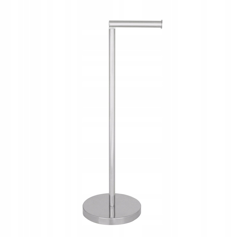 Toilet Paper Stand Bathroom Holder Silver Freestanding Metal AWD Packaging status original