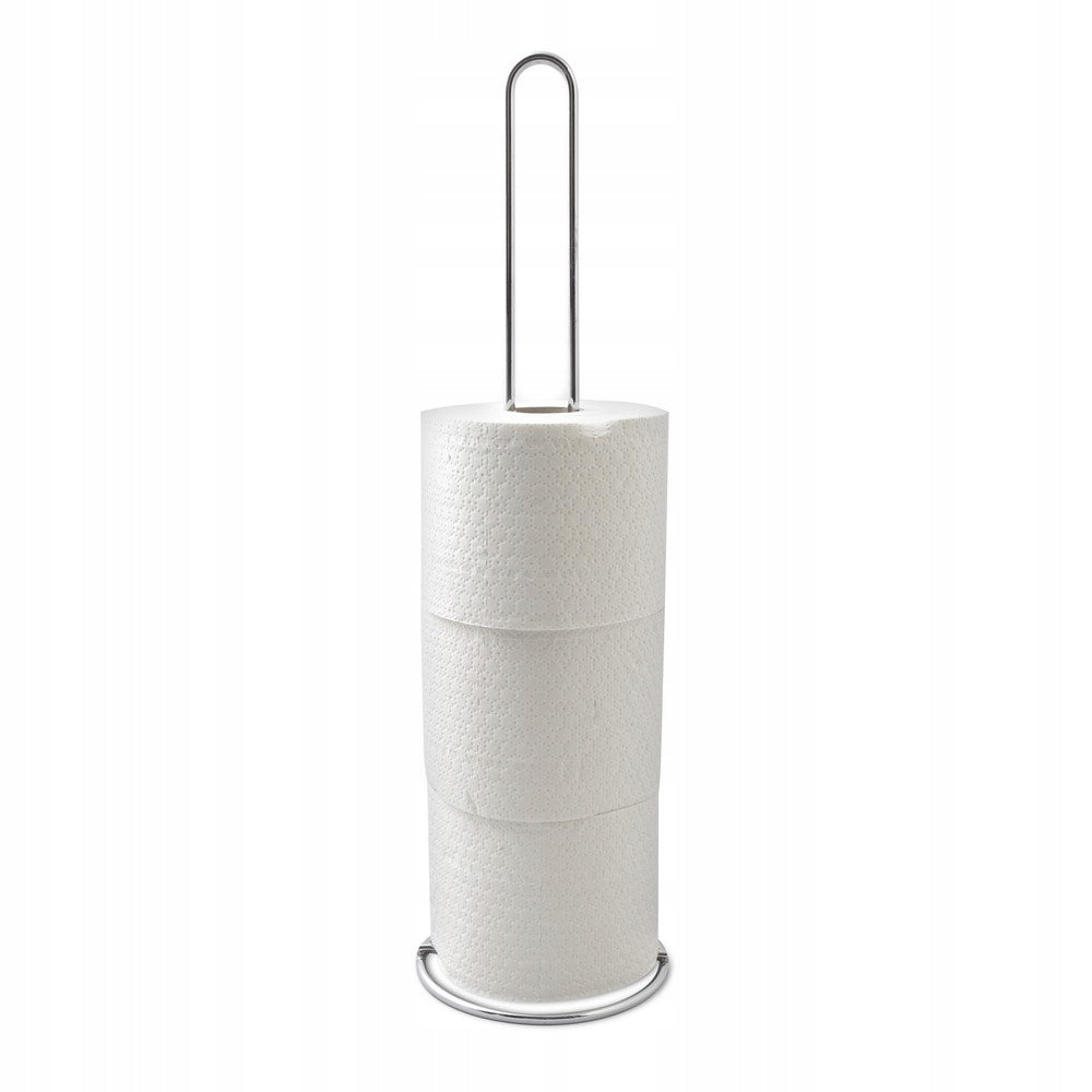 Toilet Paper Stand for Bathroom Stock Silver Chrome Packaging status original