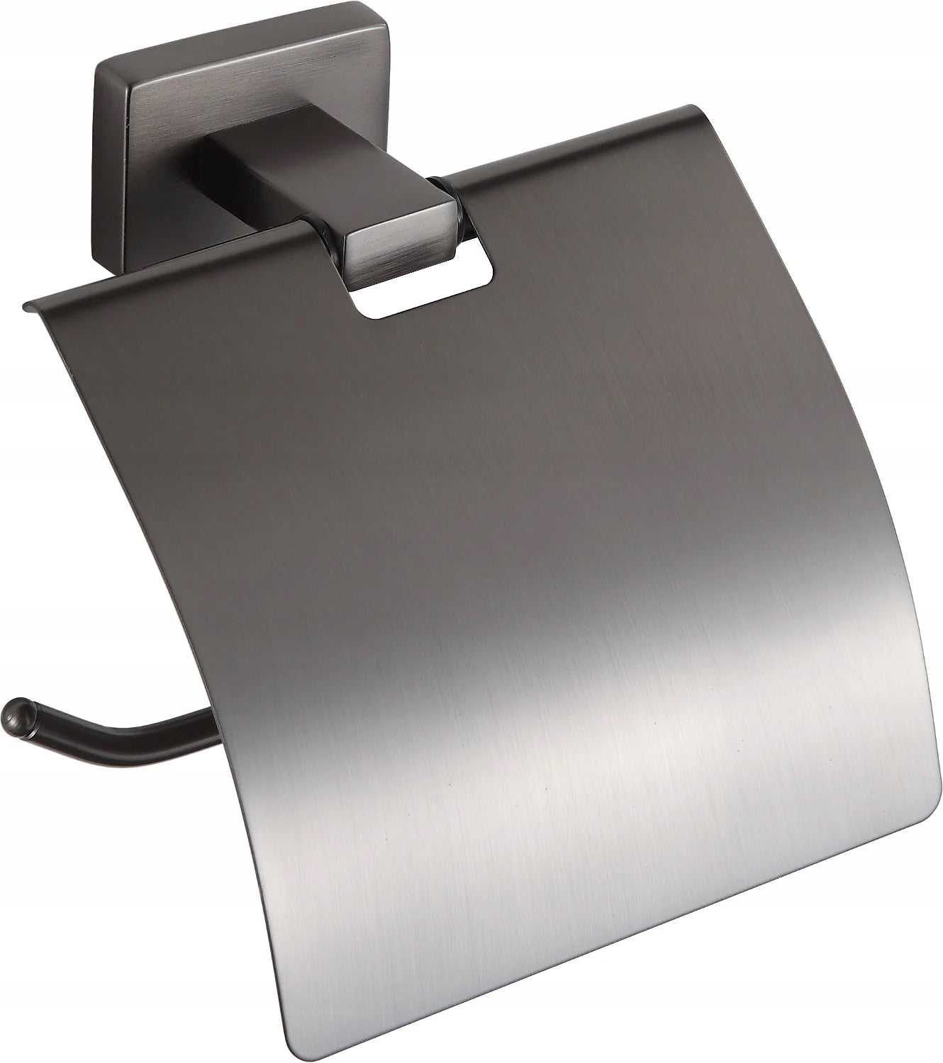 Toilet paper holder hanger Mexen Arno wall gun gray