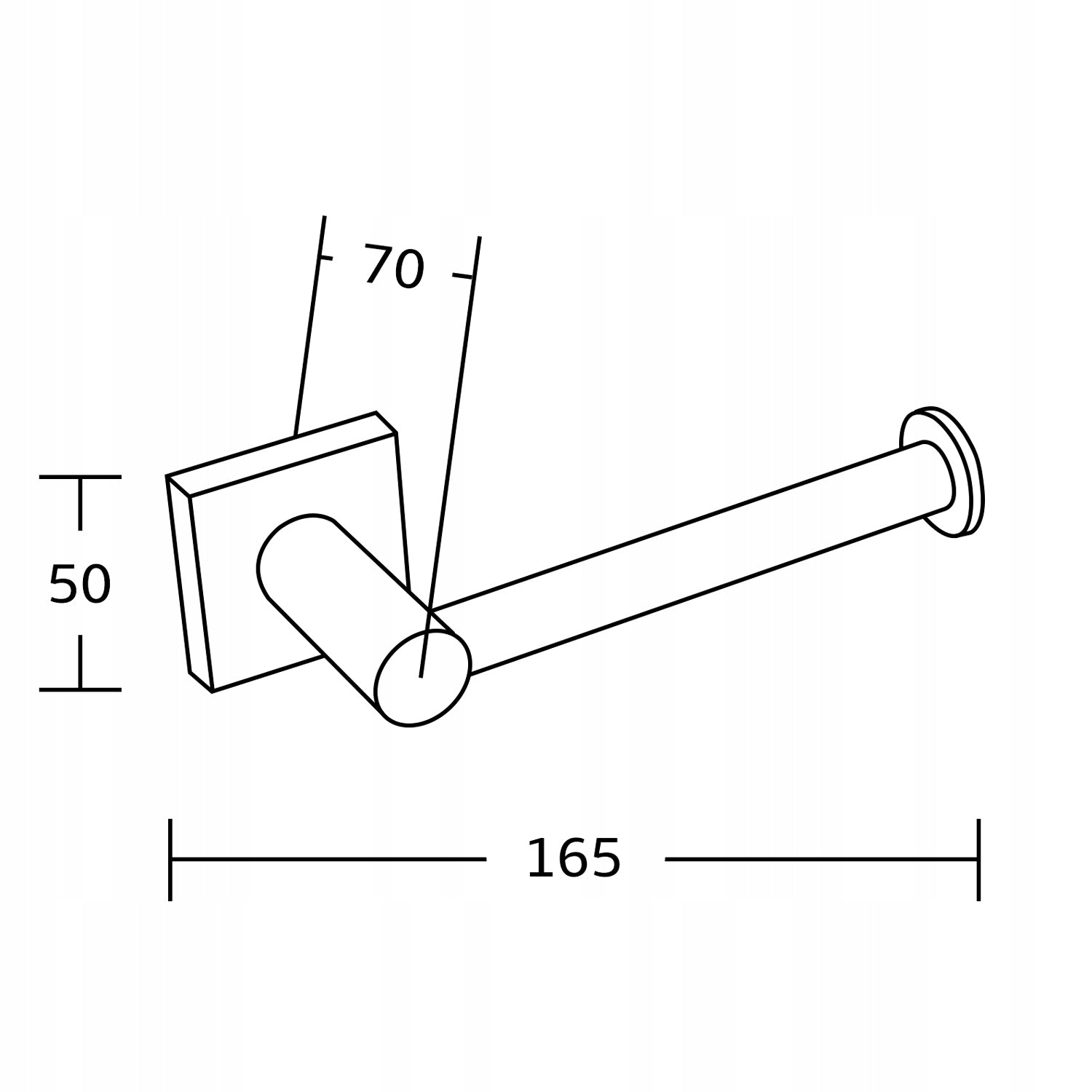 Toilet paper holder hanger Mexen Rufo wall chrome Brand Mexen