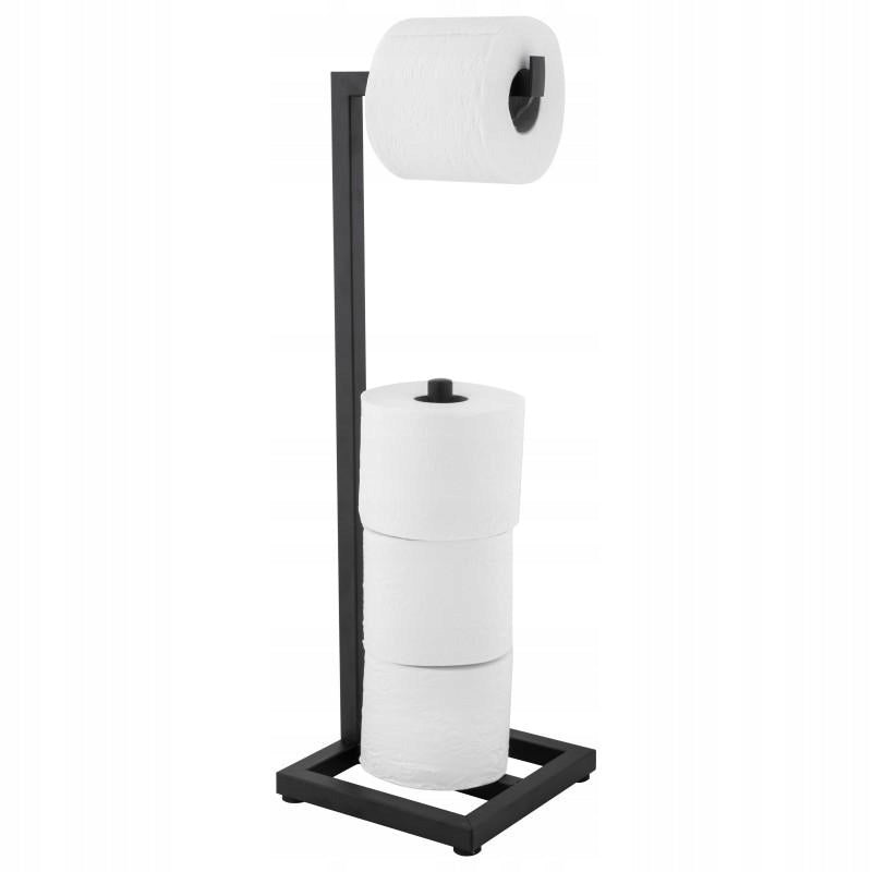 Toilet paper holder stand for toilet black loft hanger YOKA