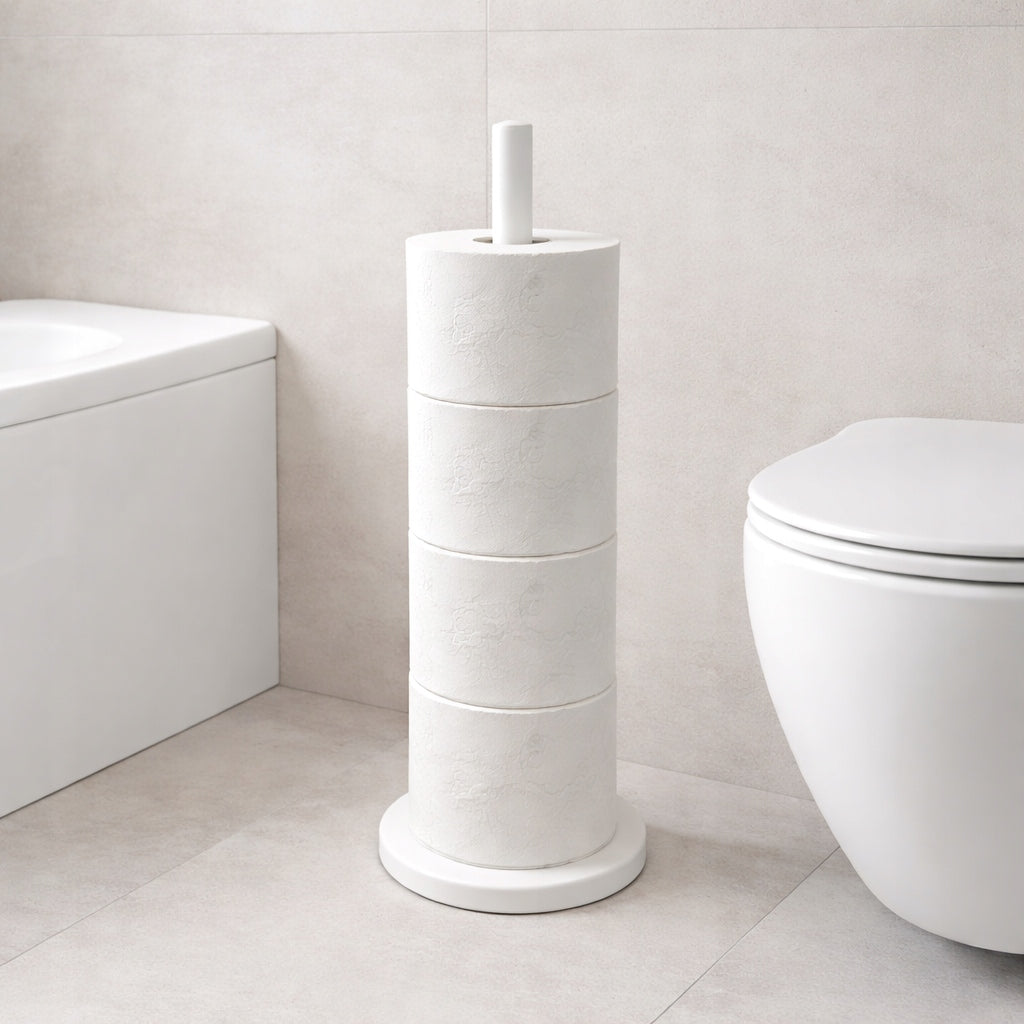 Toilet paper stand, for 4 rolls for bathroom toilet, hanger, white loft Manufacturer code 71036W