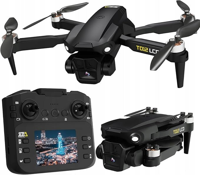 Toladrone TD12LCD drone with 1080p HD camera + remote control with SCREEN!
