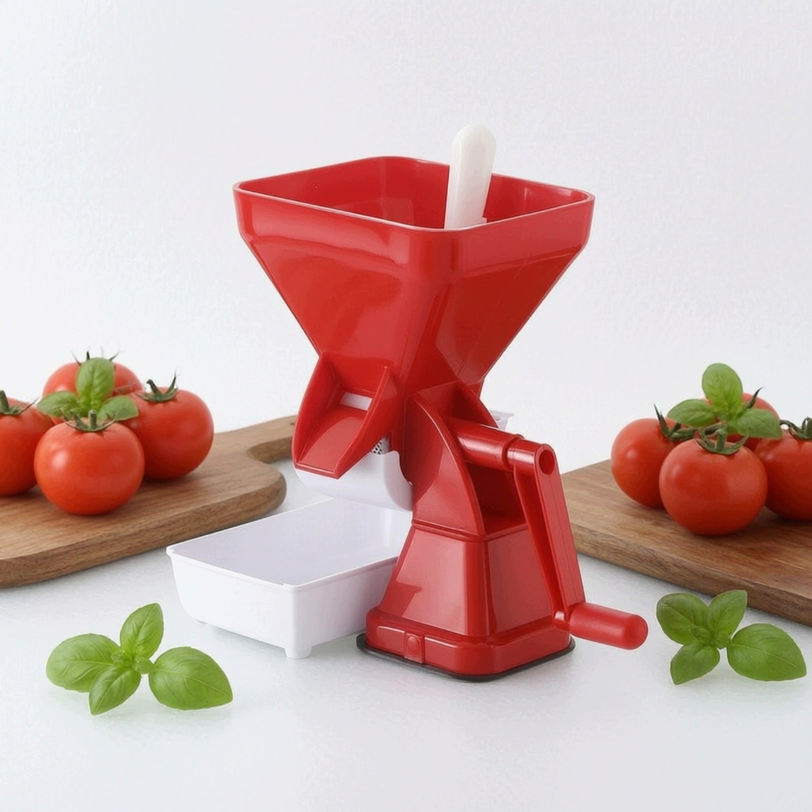 Tomato Juicer with Hand Crank Countertop Hand Crank Tomato Juicer Packaging status original