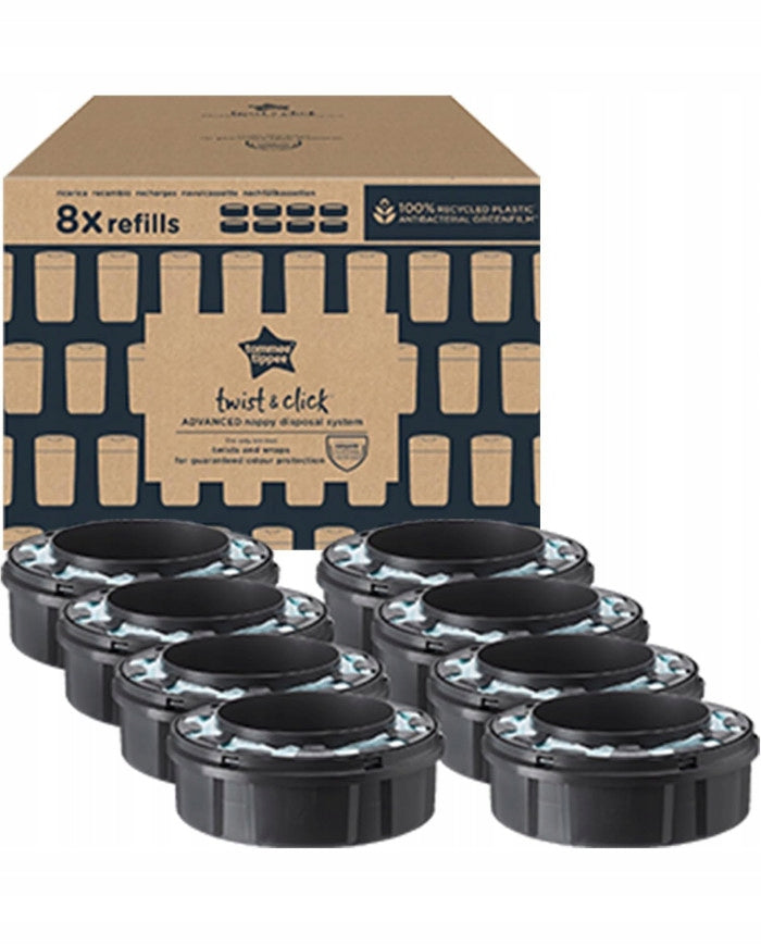Tommee Tippee Twist and Click Diaper Basket Cassettes 8 Pieces