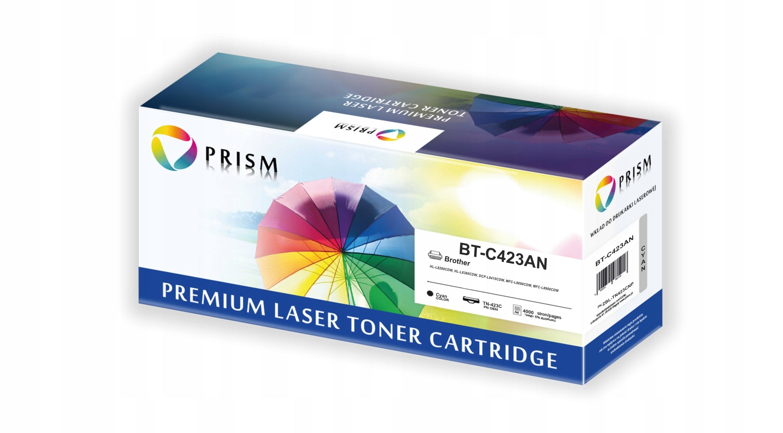 Toner Blue Replacement Brother TN-423C for HL-L8260CDW 4K Prism