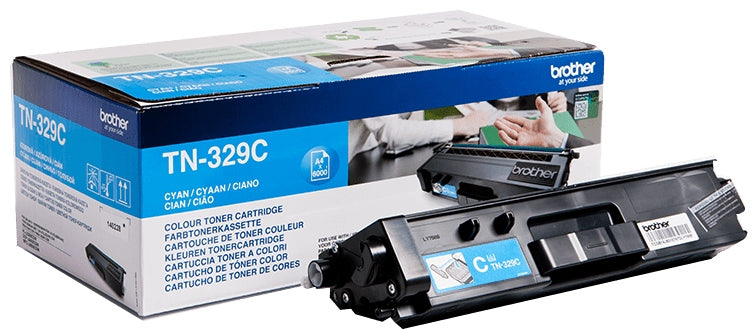 Toner Brother TN329C blue cyan Packaging status original