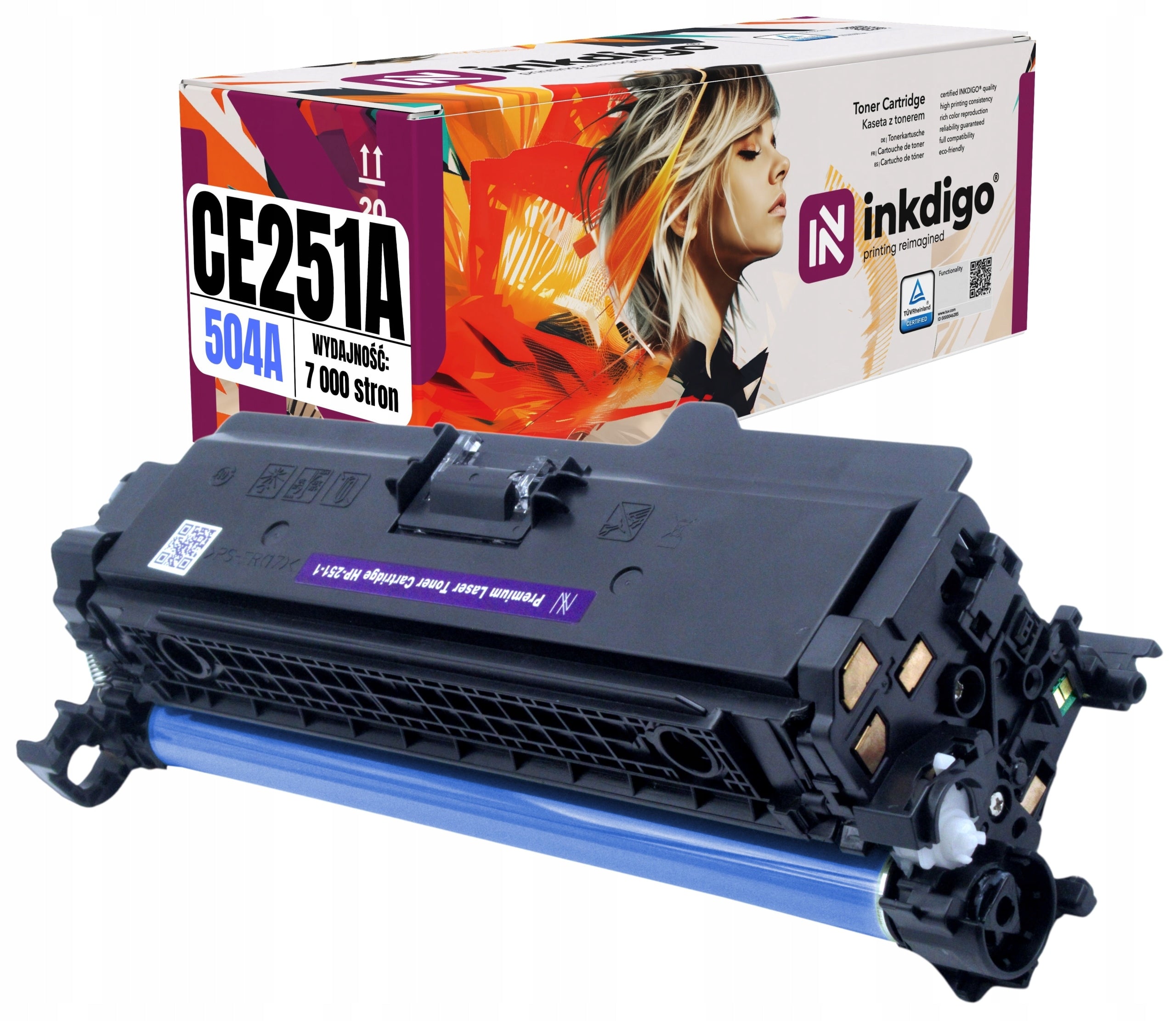 Toner CE251A 504A for HP Color LaserJet CP3525