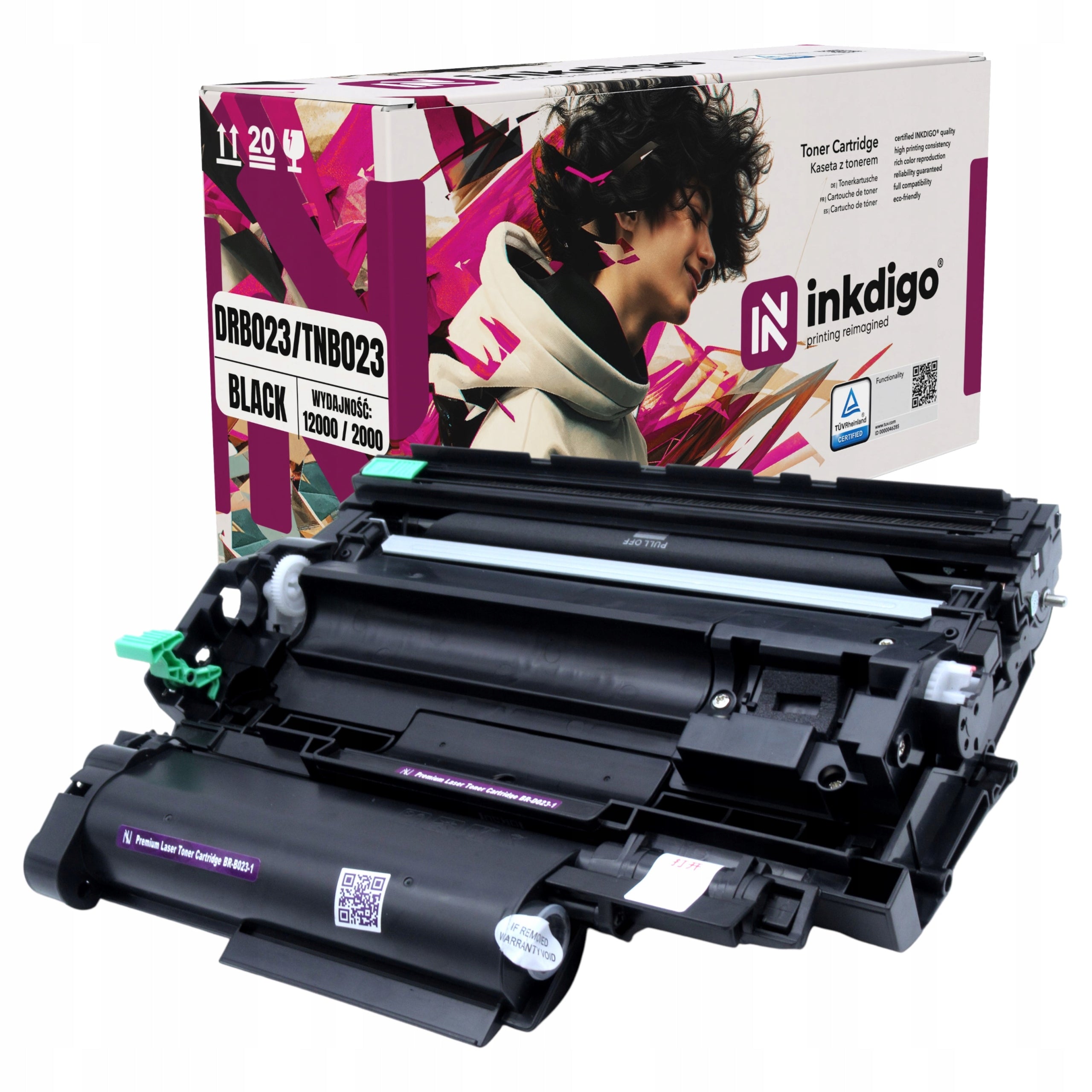 Toner + Drum for BROTHER DCP-B7520DW HL-B2080DW