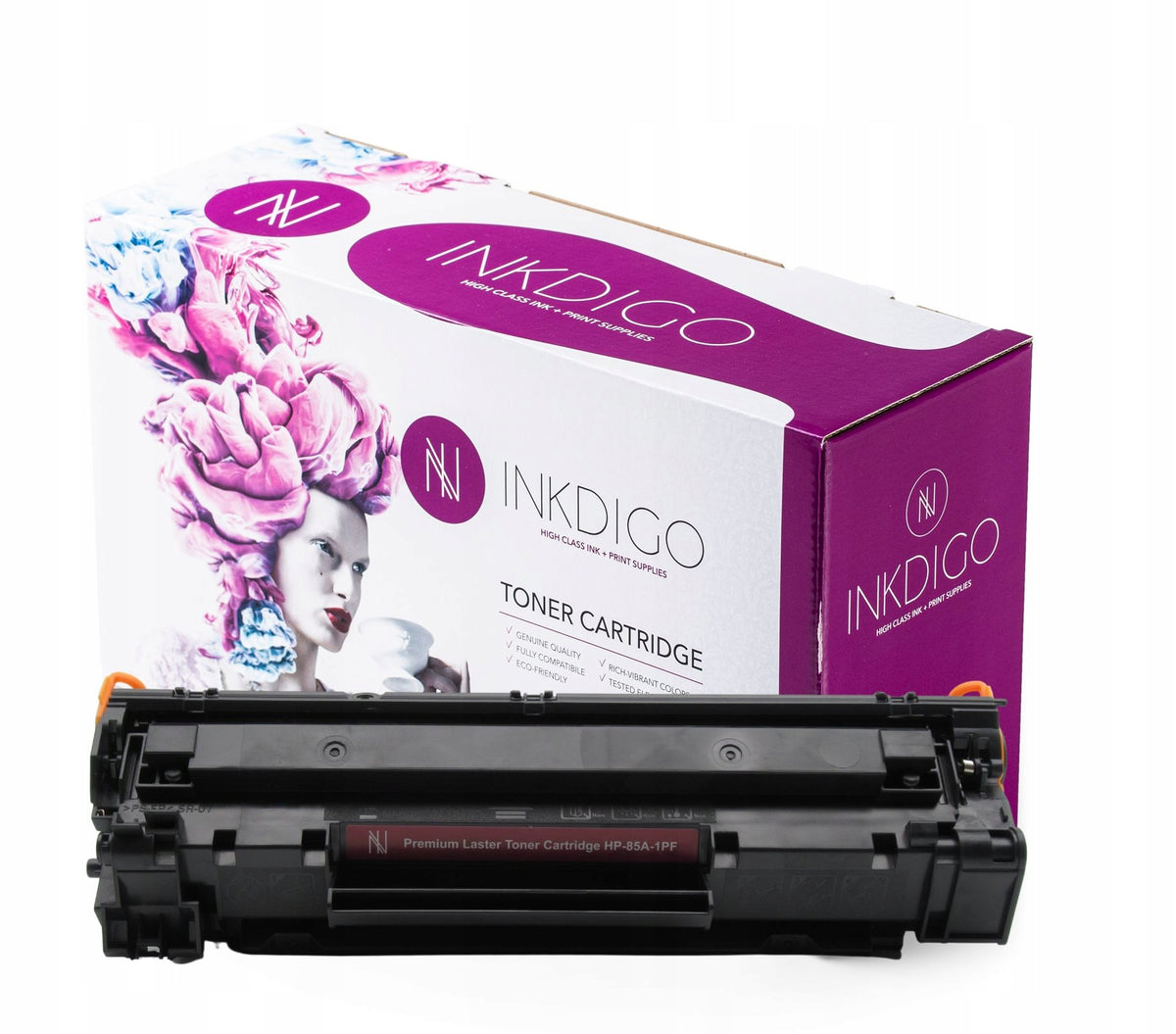 Toner Inkdigo HP-85A-1 black replacement HP 85A CE285A