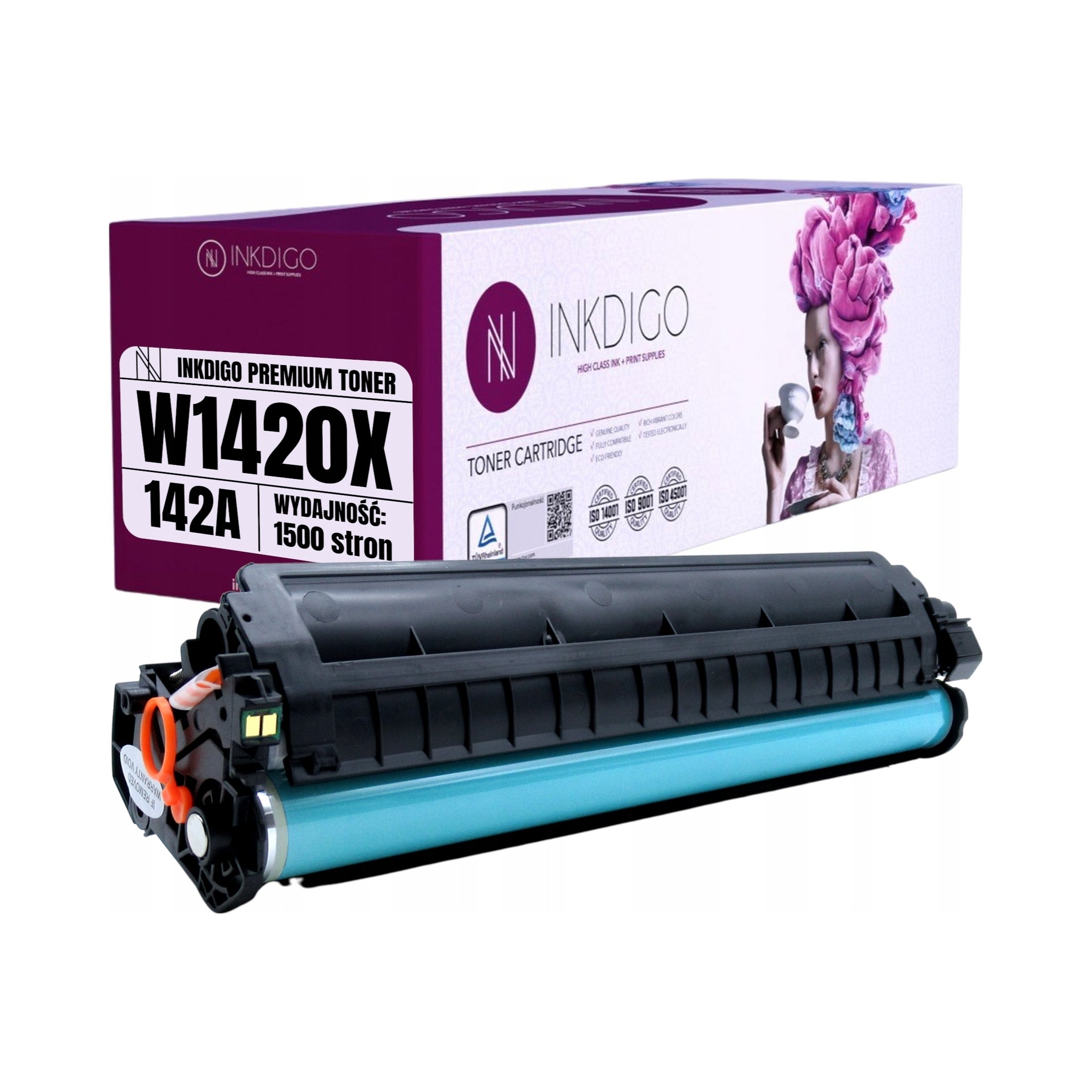 Toner Inkdigo HP-W1420X-1NC for HP black (black)
