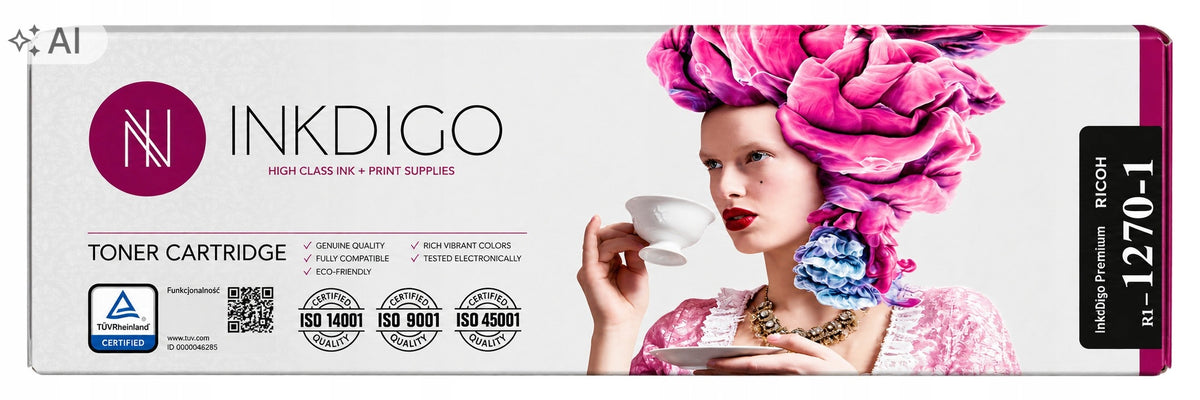 Toner Inkdigo RI-1270-1 BLACK FOR RICOH