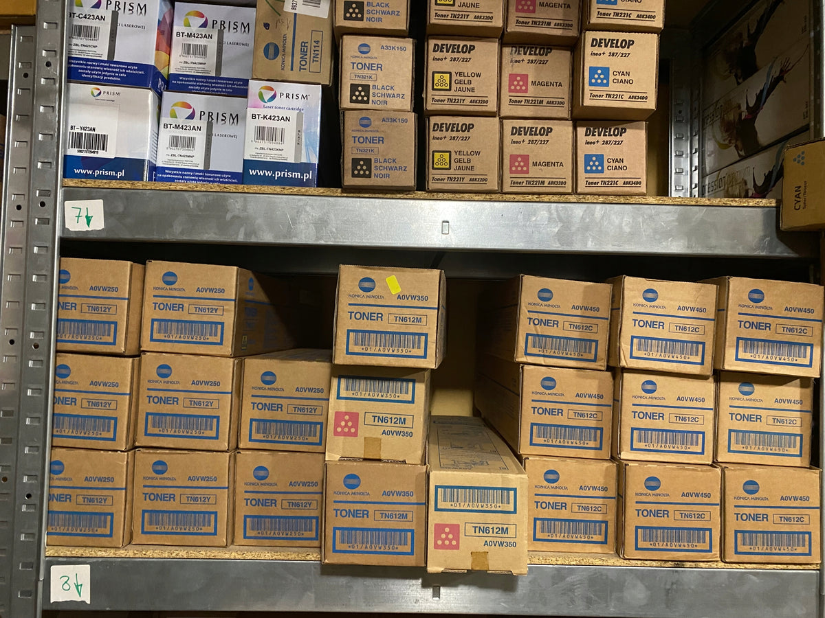 Toner Konica/Develop TN612C blue (cyan) Manufacturer code A0VW450