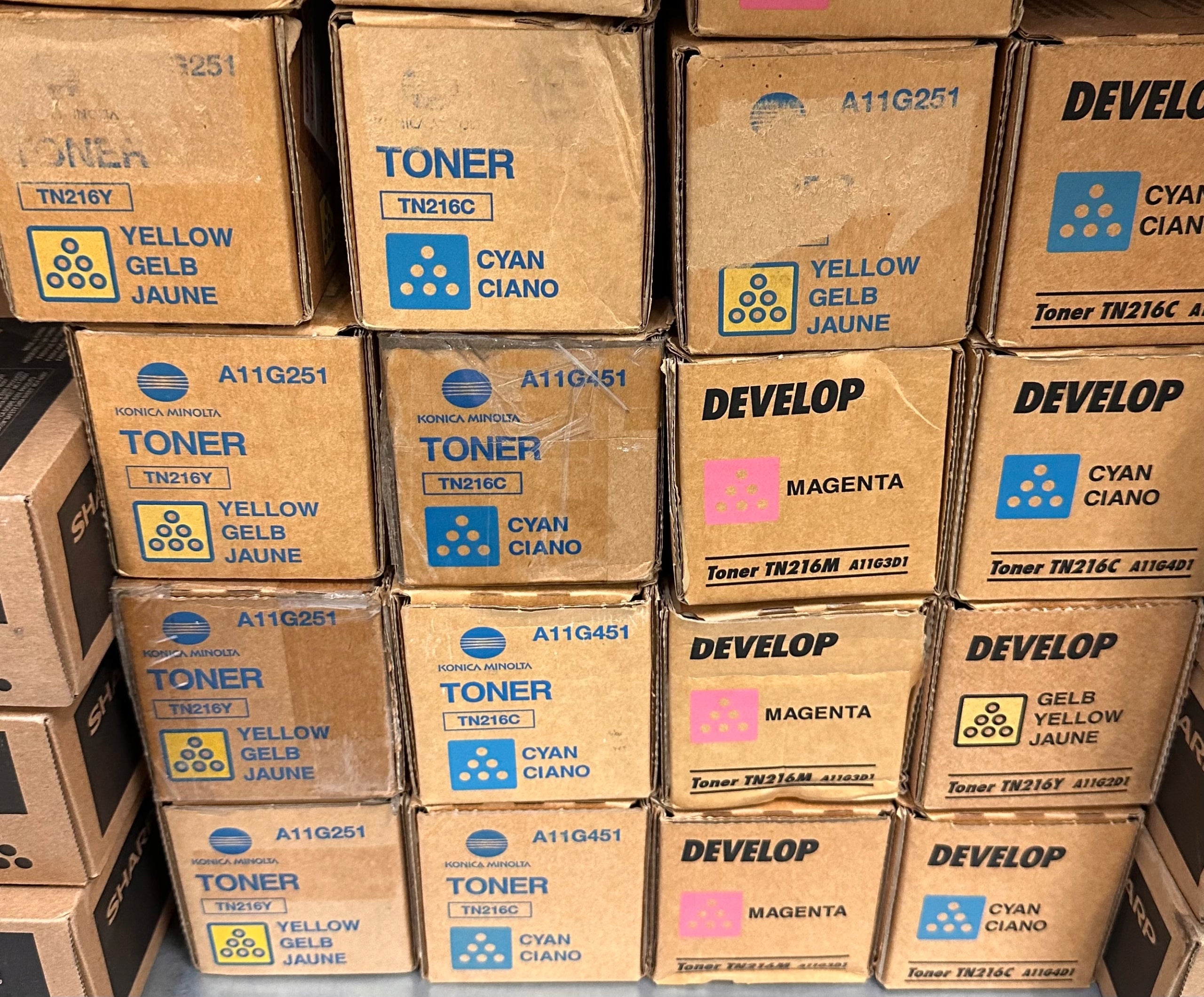 Toner Konica Minolta TN 216 Cyan Original A11G451 for BH C220/C280 Packaging status original