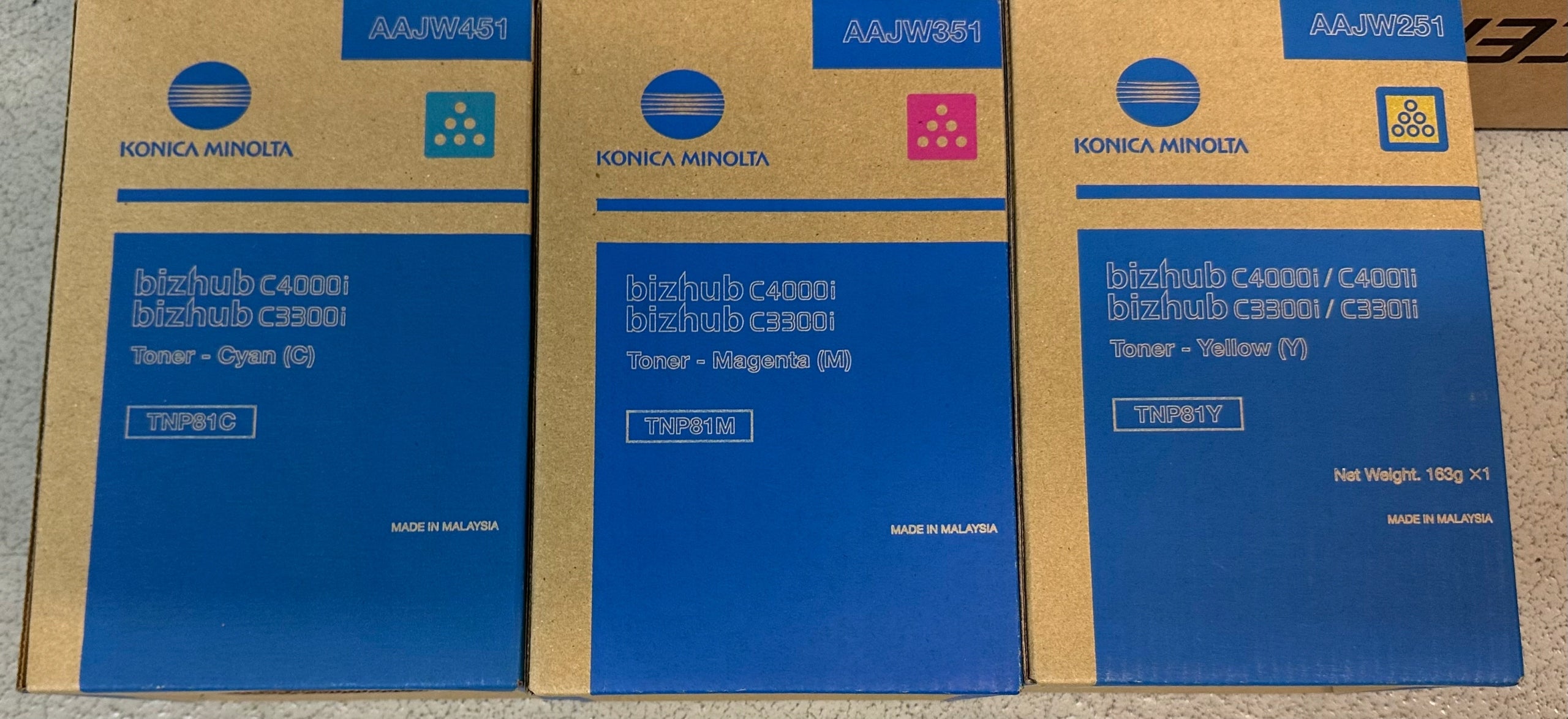 Toner Konica minolta TNP-81M AAJW351 Original for BH C4000i Packaging status original