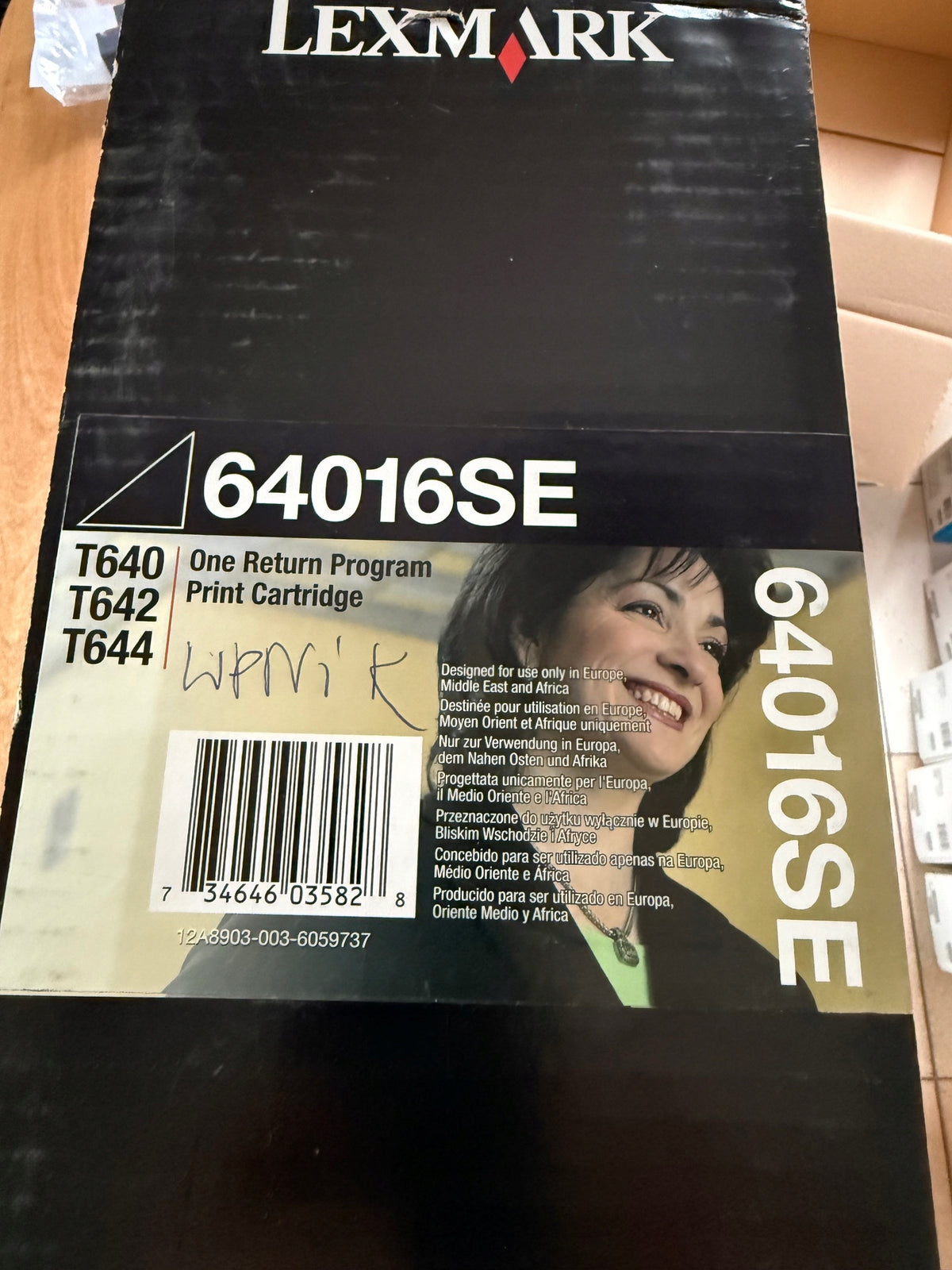 Toner Lexmark 64016SE black (black) Packaging status original