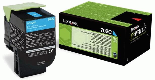 Toner Lexmark Original 702C (70C20C0) Cyan