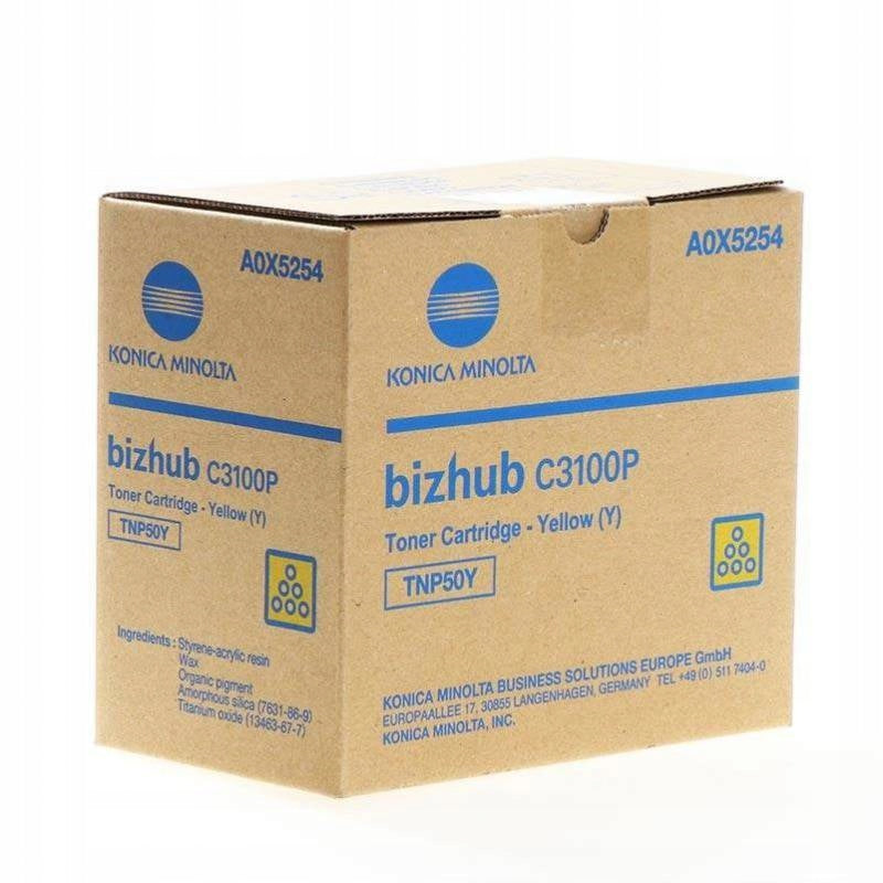 Toner TNP-50Y for Konica Minolta C3100P Yellow Org