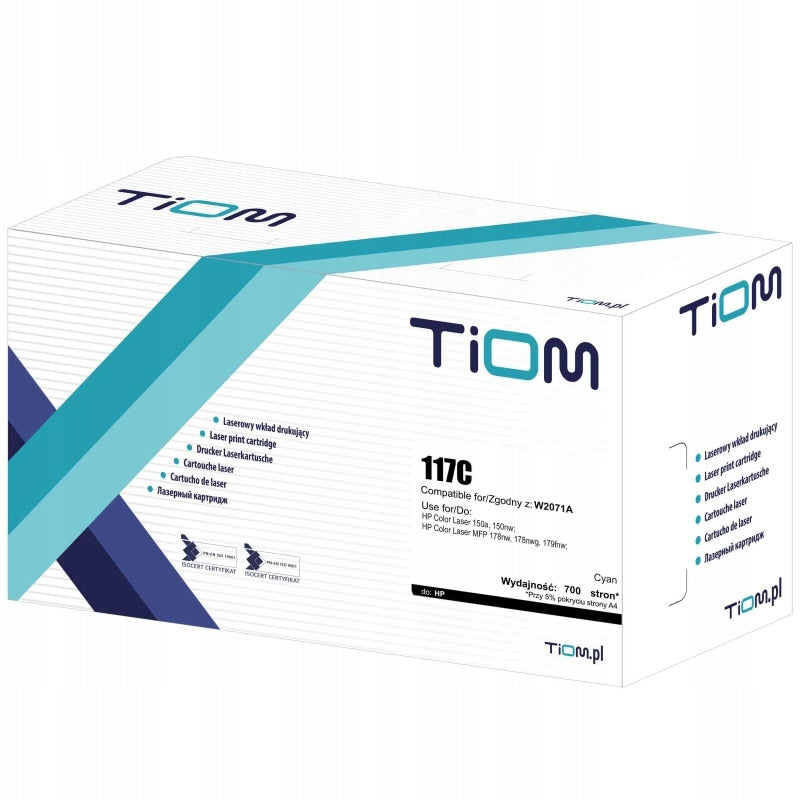 Toner Tiom for HP 117C W2071A 700 str. Cyan Manufacturer code Ti-LH2071AN
