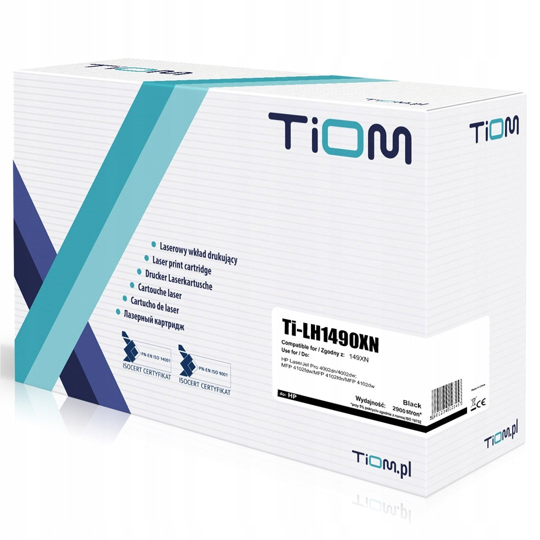 Toner Tiom for HP 149XN W1490X 9500 p. Black