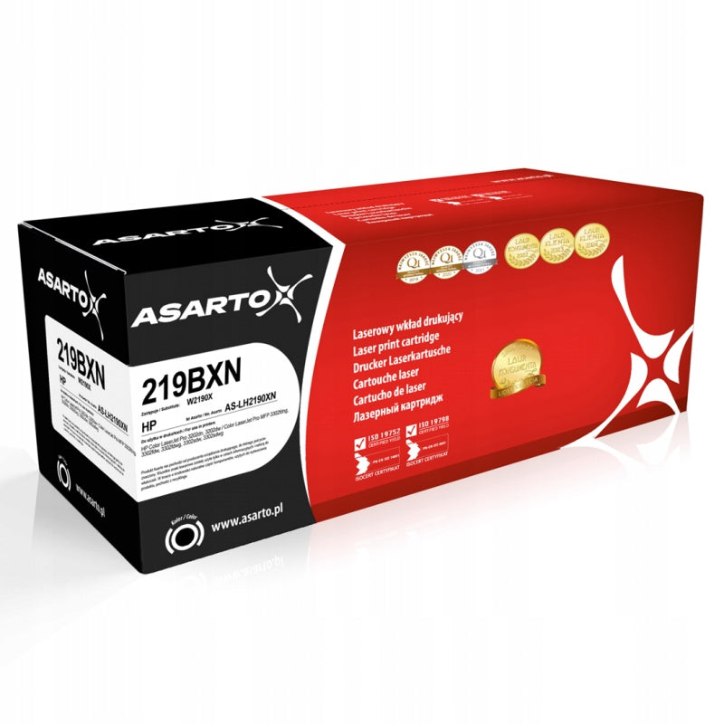 Toner cartridge 219X HP W2190X LaserJet PRO 3302sdw 3202dn black ASARTO
