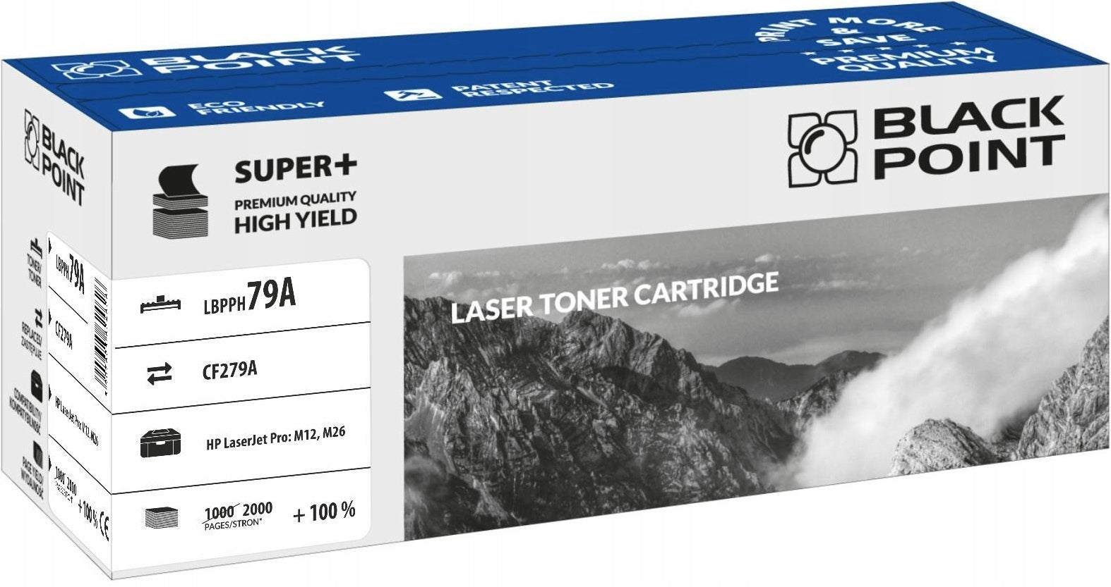 Toner cartridge Black Point LBPPH79A for HP CF279A black (black) 2000str Packaging status original