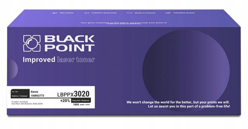 Toner cartridge Black Point LBPPX3020 for Xerox 106R02773 1800str black (black)