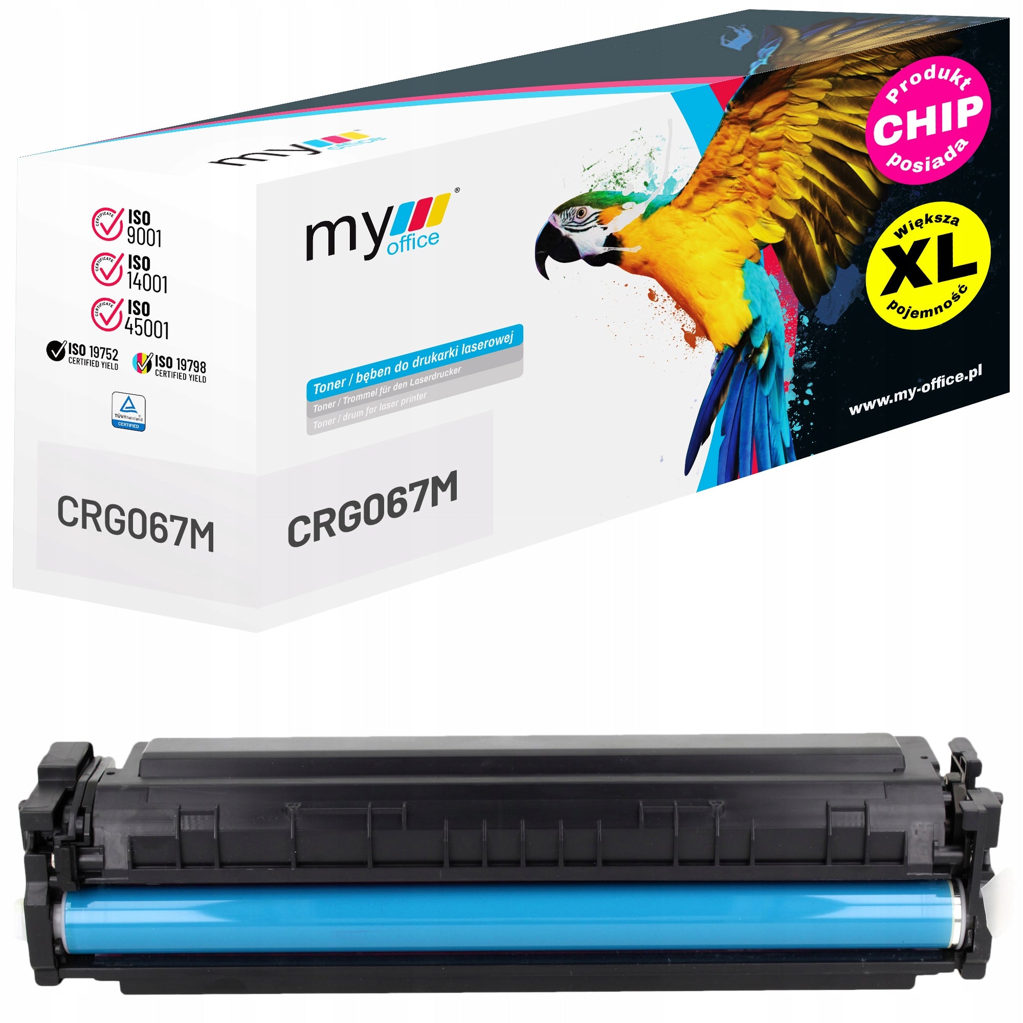 Toner cartridge CRG-067H for Canon i-SENSYS LBP631cw LBP633cdw MF651Cw red CRG067
