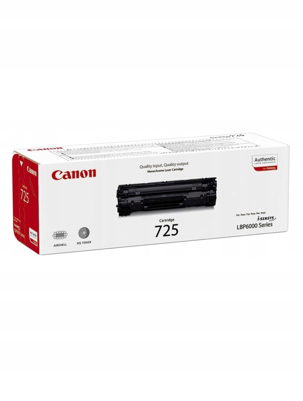 Toner cartridge Canon 725 CRG-725 i-SENSYS LBP6000 LBP6020 LBP6030 MF3010 Original Color black