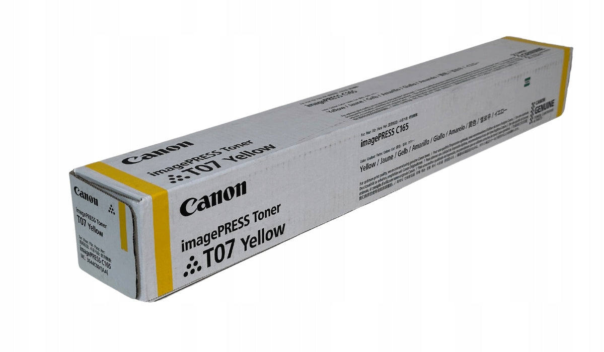 Toner cartridge Canon T07 3644C001 YELLOW Original T-07 imagePRESS C165 C170 C265