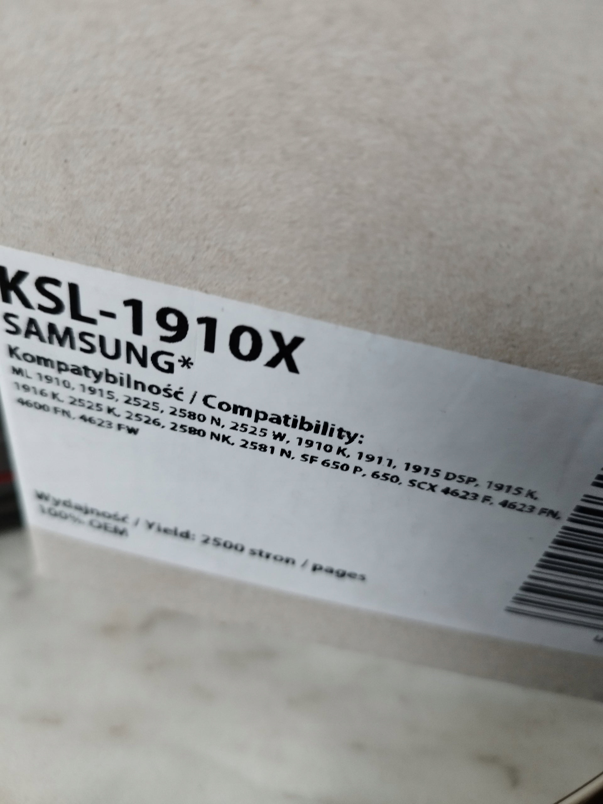 Toner cartridge Expression for Samsung black (black) MLT-D1052L. Manufacturer code RT02830WFF
