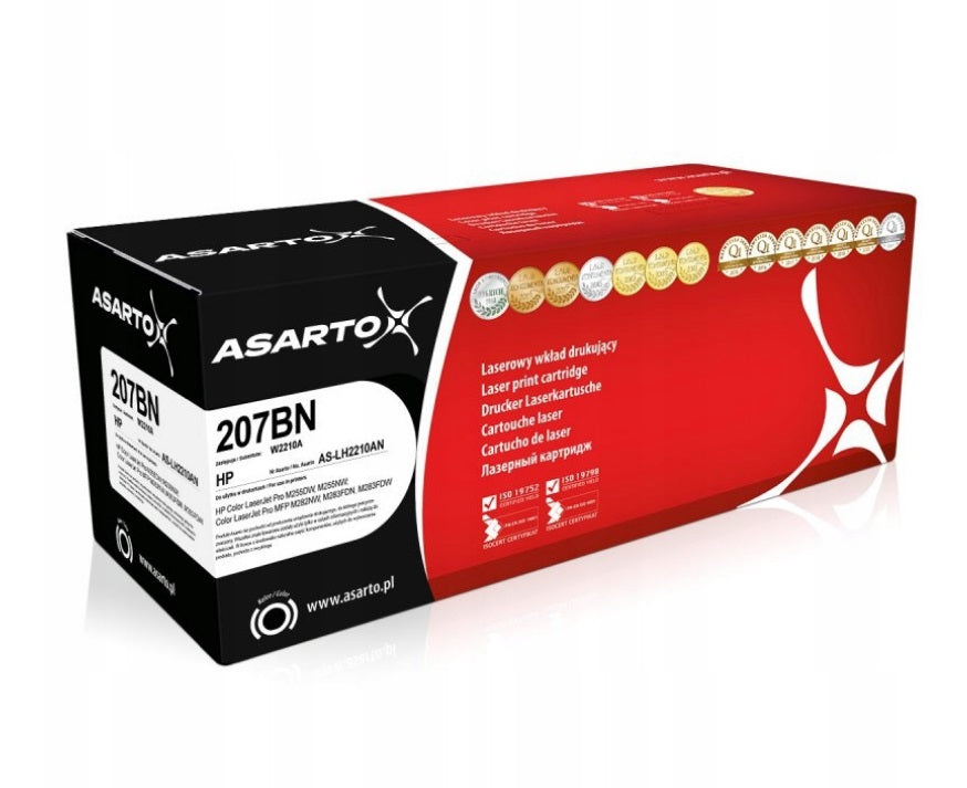 Toner cartridge HP 207A W2210A LaserJet Pro M255 M282 M283 black ASARTO