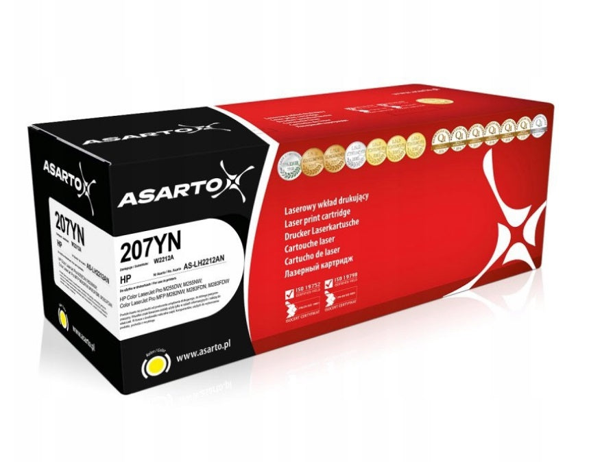 Toner cartridge HP 207A W2212A LaserJet Pro M255 M282 M283 yellow ASARTO