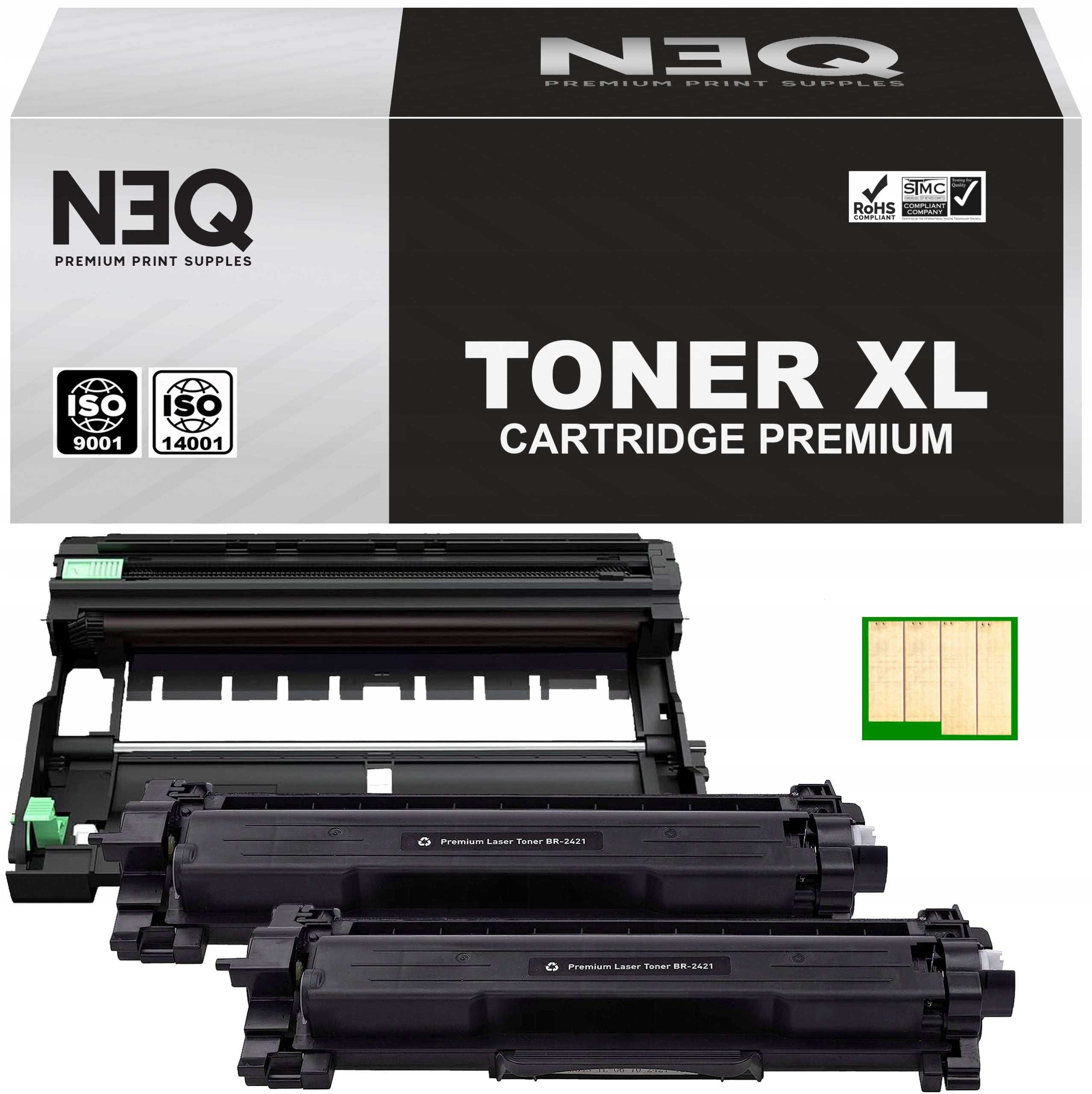 Toner cartridge TN-2421 + Drum DR-2401 for Brother HL-L2312D DCP-L2532DW MFC-L2712DN