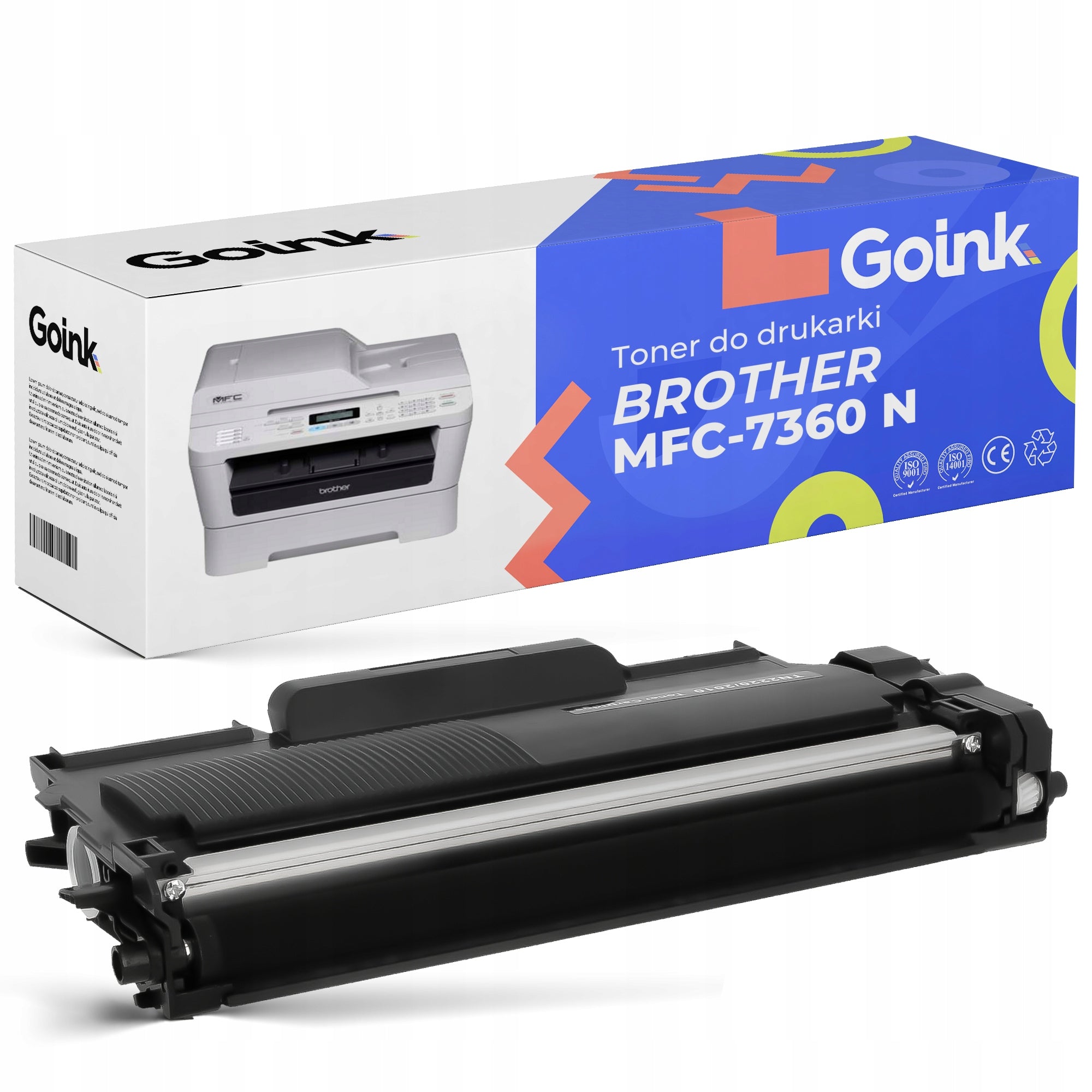 Toner cartridge for Brother MFC-7360 N (Black, TN-2220) LJ