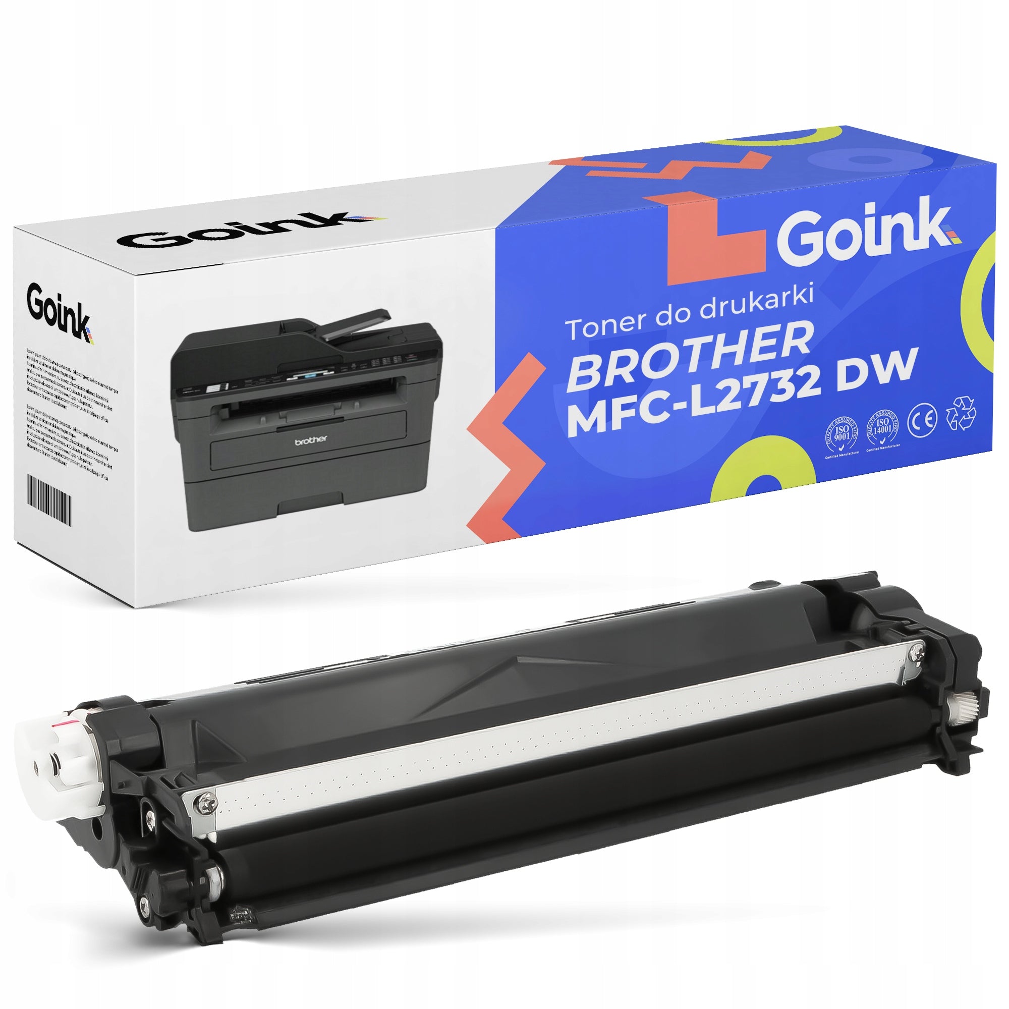 Toner cartridge for Brother MFC-L2732 DW (Black, TN-2421) LJ