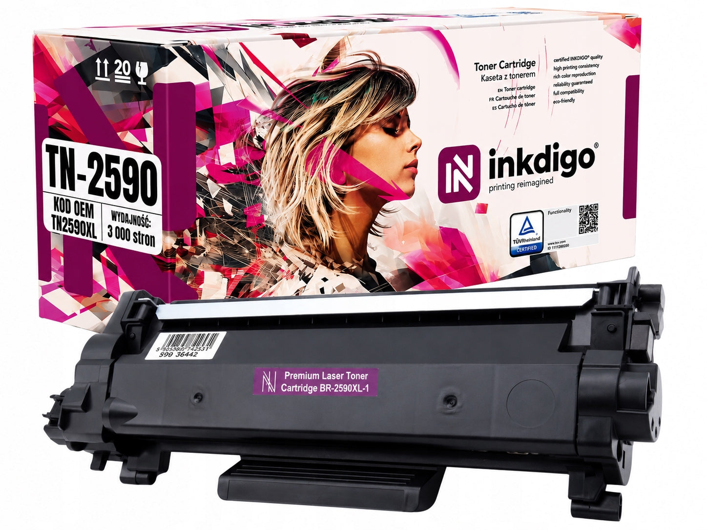 Toner cartridge for Brother TN-2590XL MFC-L2802DN MFC-L2802DW MFC-L2862DW MFC-L2922DW