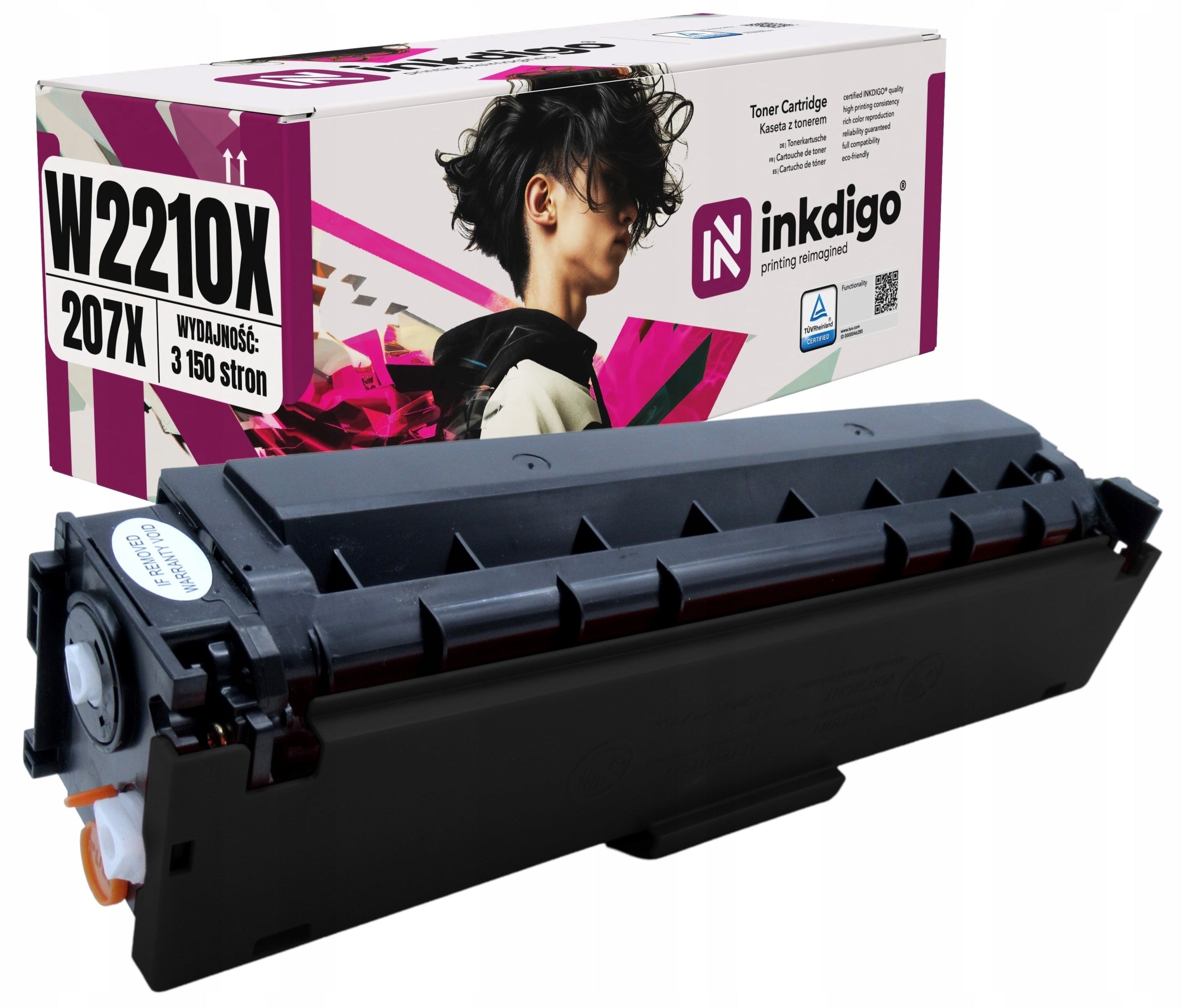 Toner cartridge for HP Color LASERJET PRO MFP M283fdw 207X BK