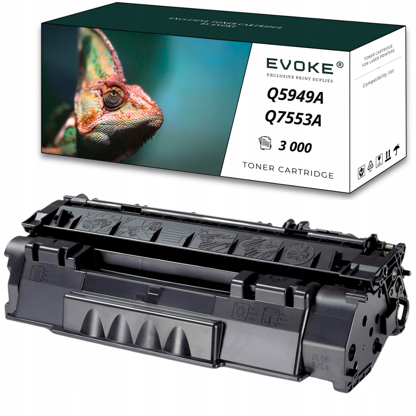 Toner cartridge for HP Q5949A / Q7553A black | 3000 pages