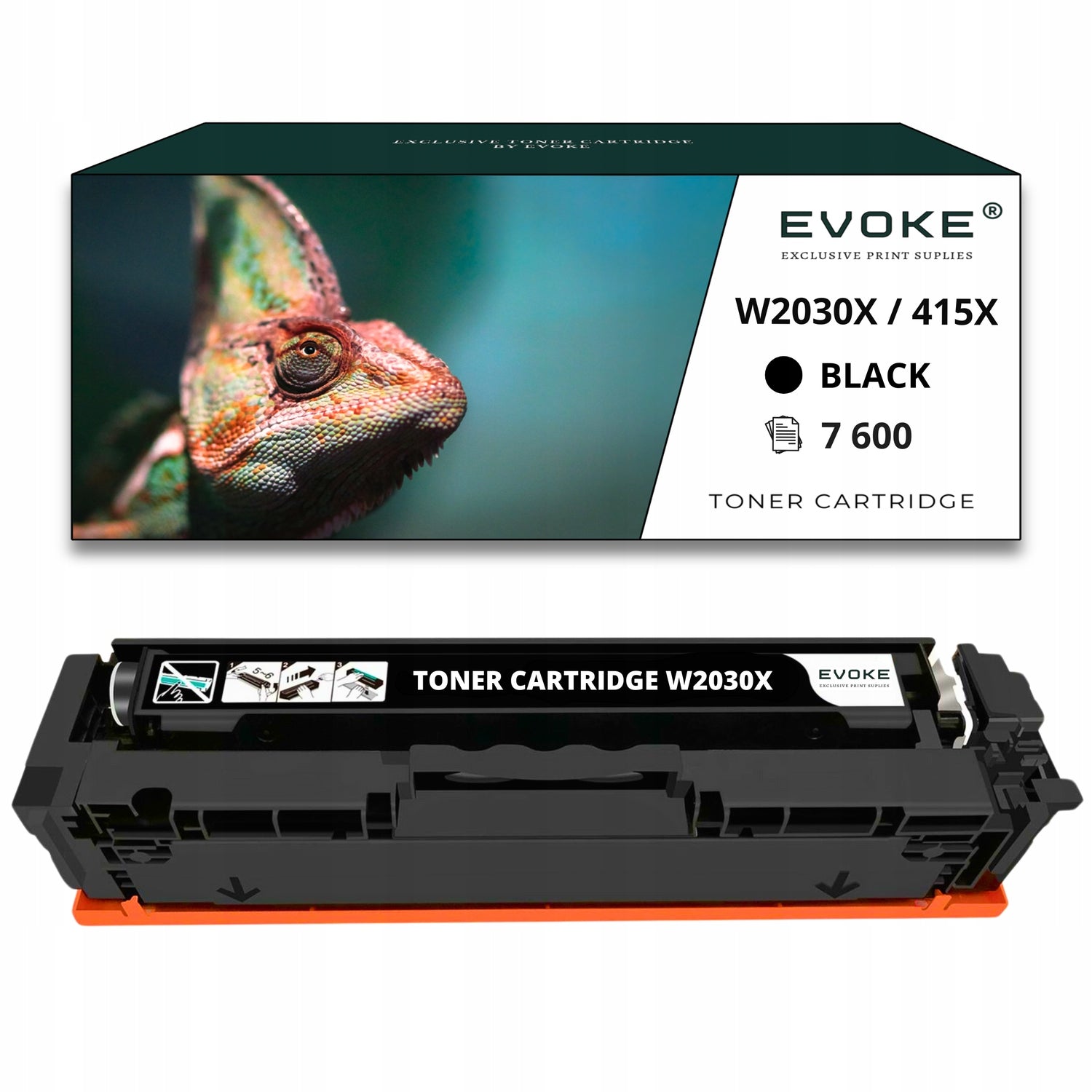 Toner cartridge for HP W2030X printer black WITHOUT CHIP | 7500 pages | 415X