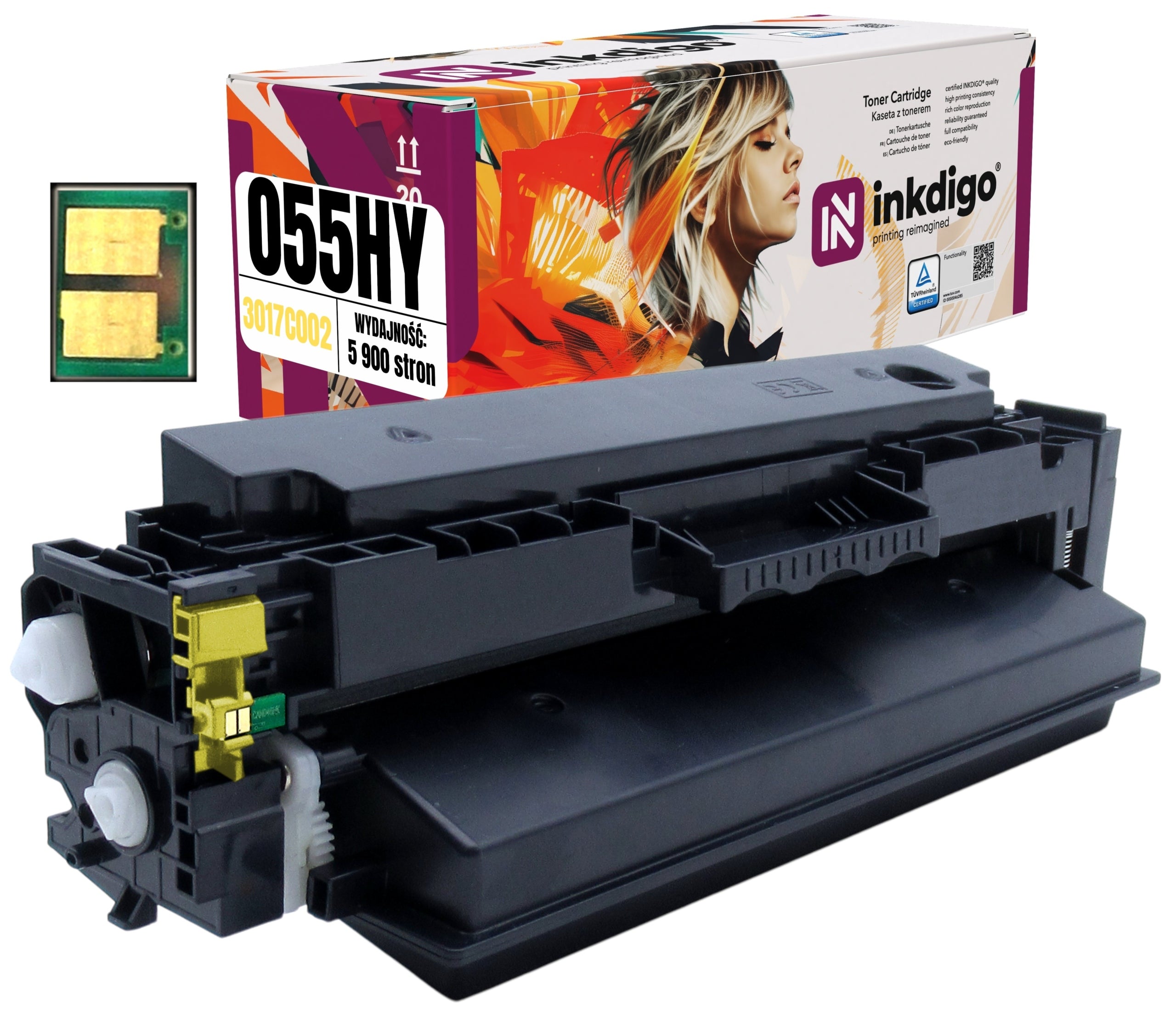 Toner cartridge replacement 055H for Canon MF742CDW with CHIP