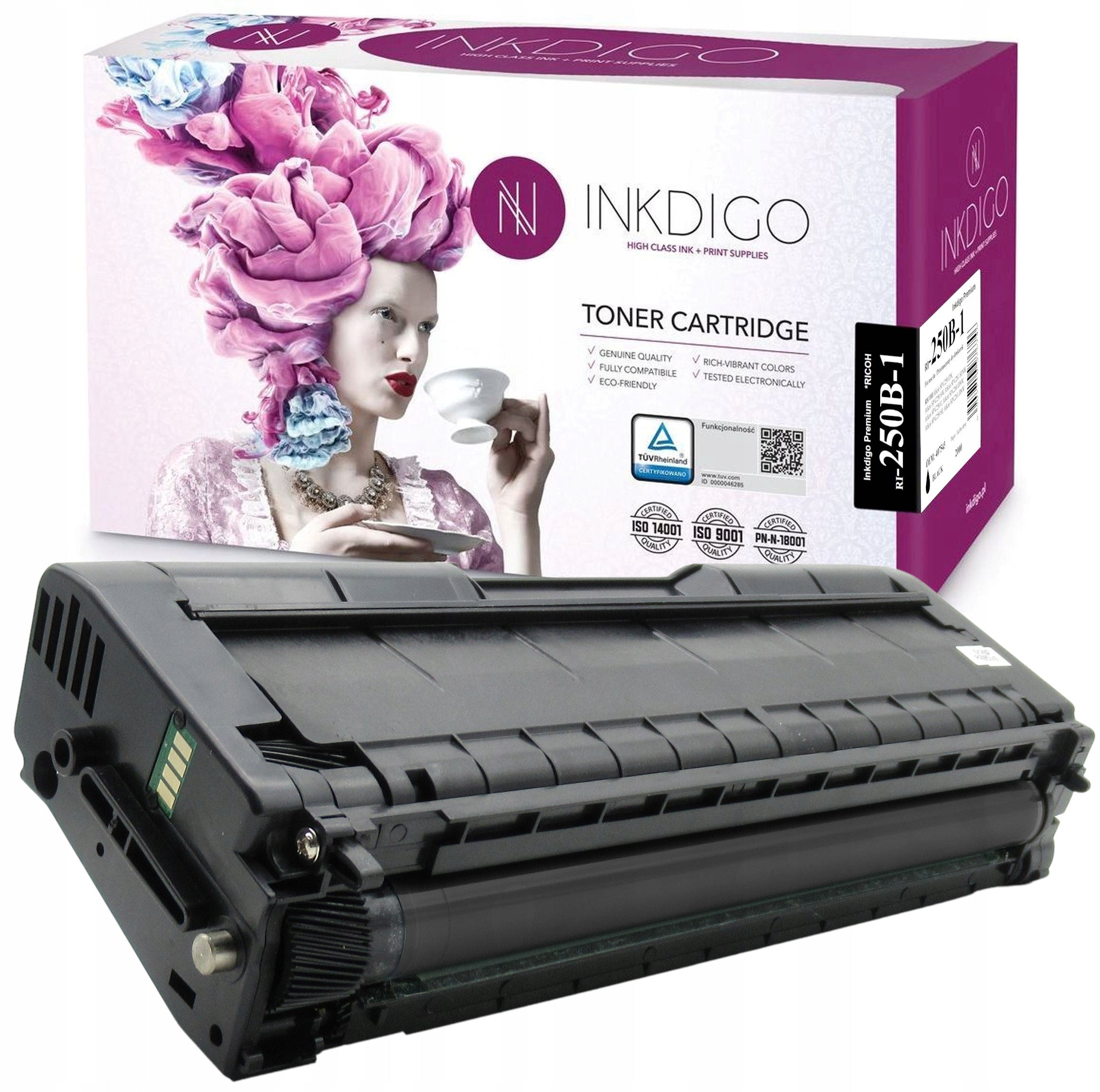 Toner cartridge replacement 407543 for RICOH Aficio SPC 250 260