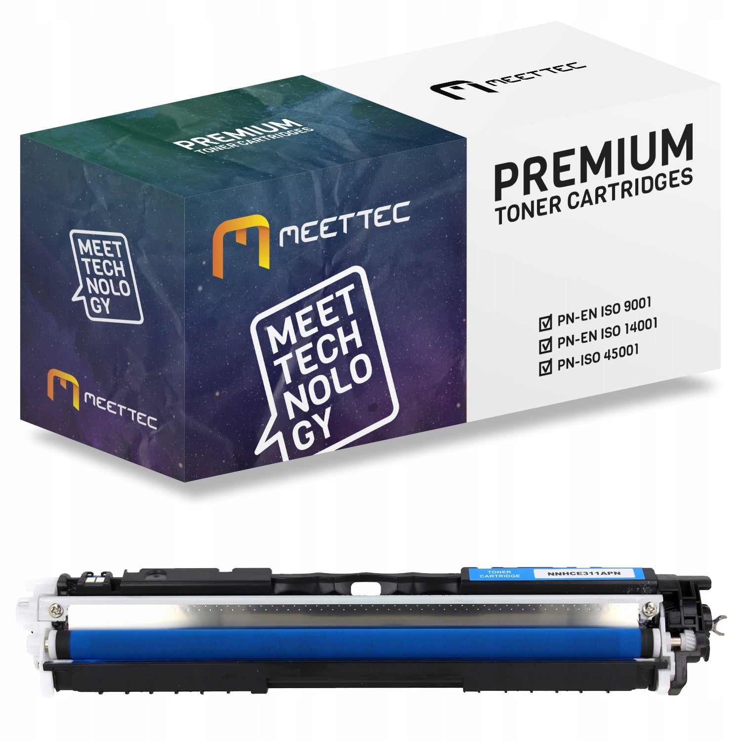Toner cartridges CE310 CE311 CE312 CE313 CMYK for HP M175nw replacement set of 4 Manufacturer code MEETHCE310-4CMYK