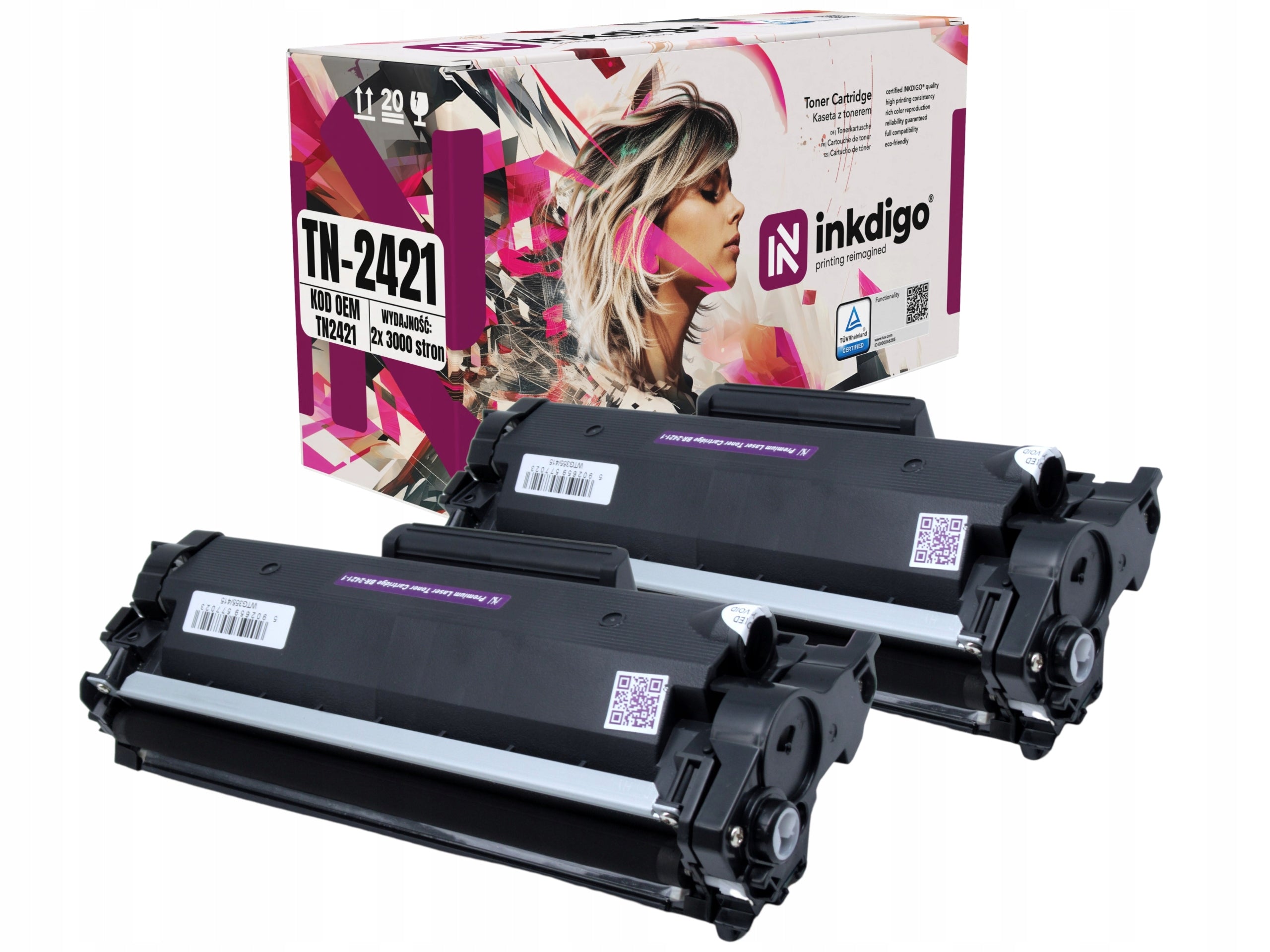 Toner cartridges for Brother TN-2411 DCP-L2552DN MFC-L2712DN MFC-L2712DW printers