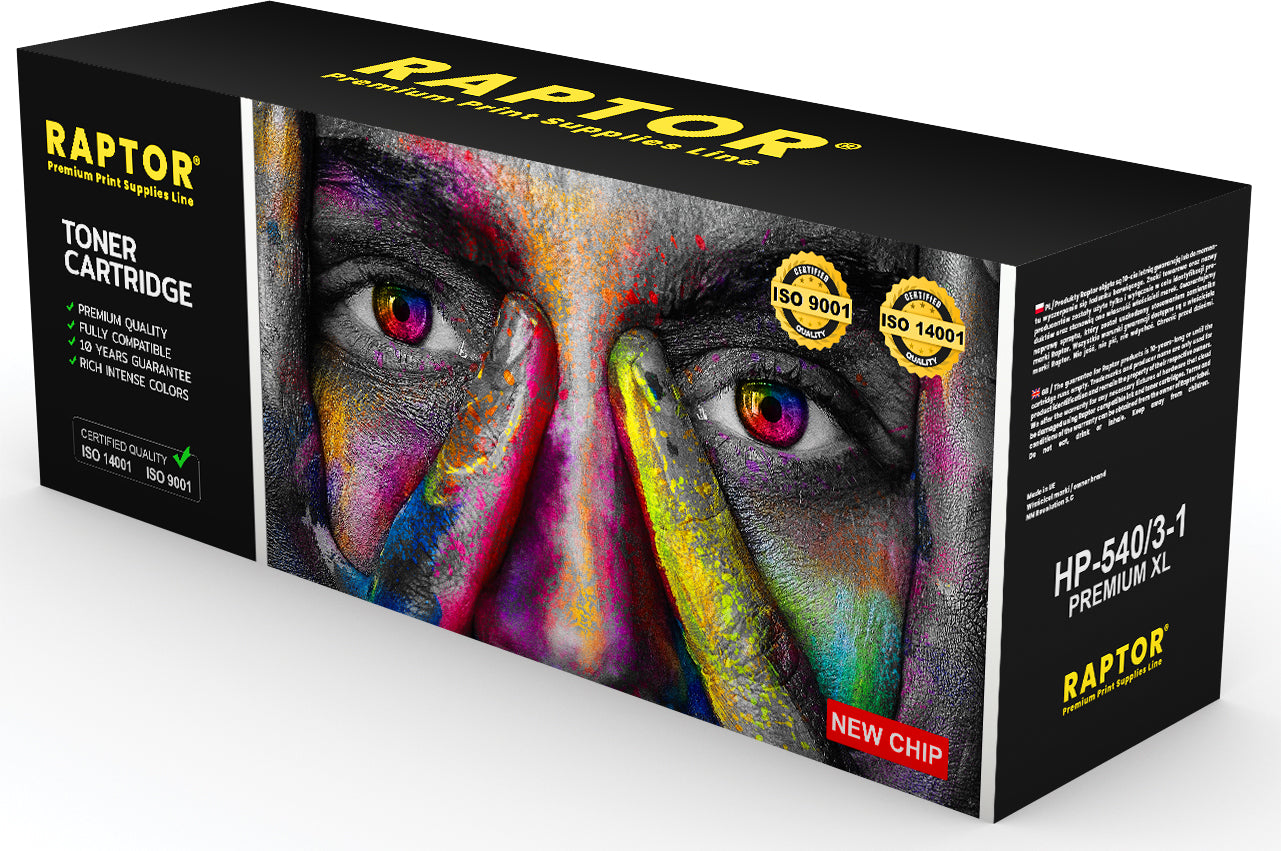 Toner for HP Color LaserJet CM1312NFI MFP 125A Manufacturer code HP-542-1-RAPTOR