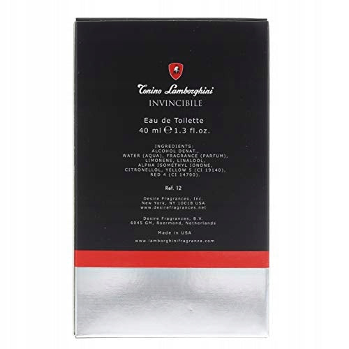 Tonino Lamborghini Invincibile Eau De Toilette 40 ml Packaging status original