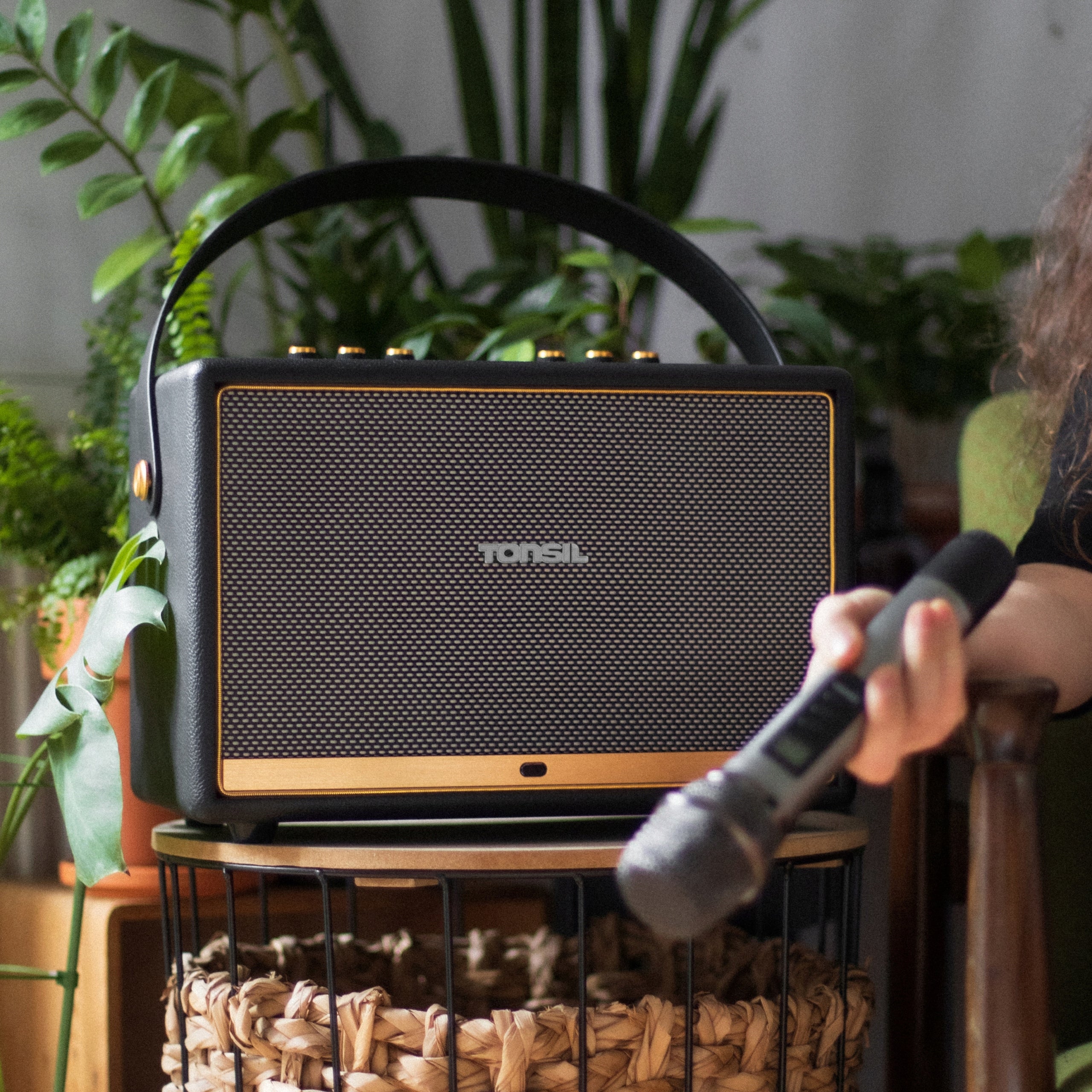 Tonsil Magna Portable Wireless Bluetooth BT Speaker USB AUX + MIC Brand Tonsil
