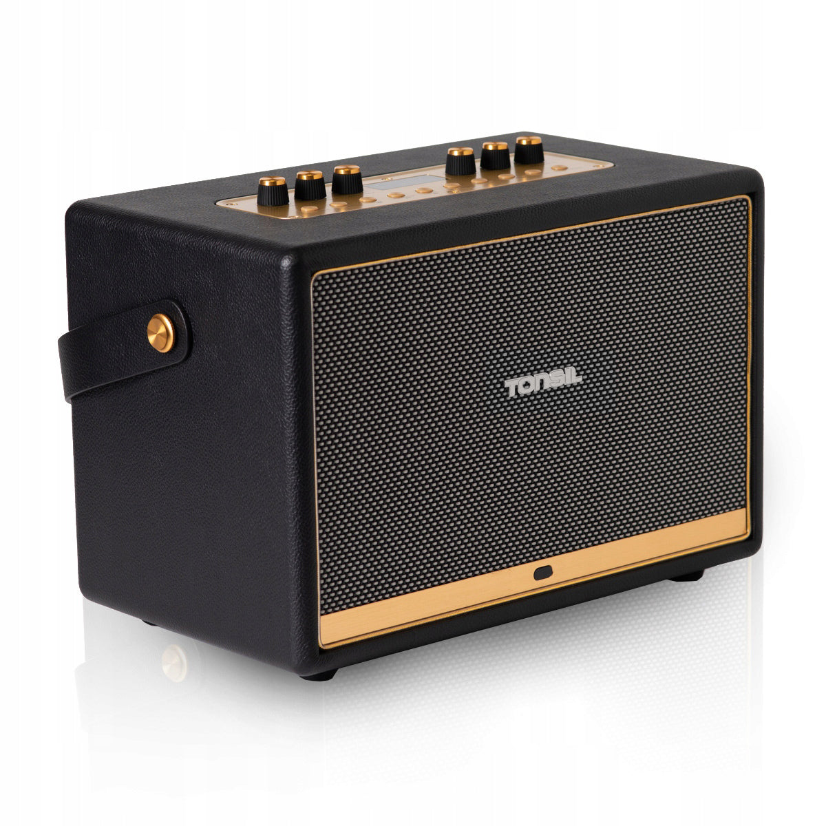 Tonsil Magna Portable Wireless Bluetooth BT Speaker USB AUX + MIC Color black