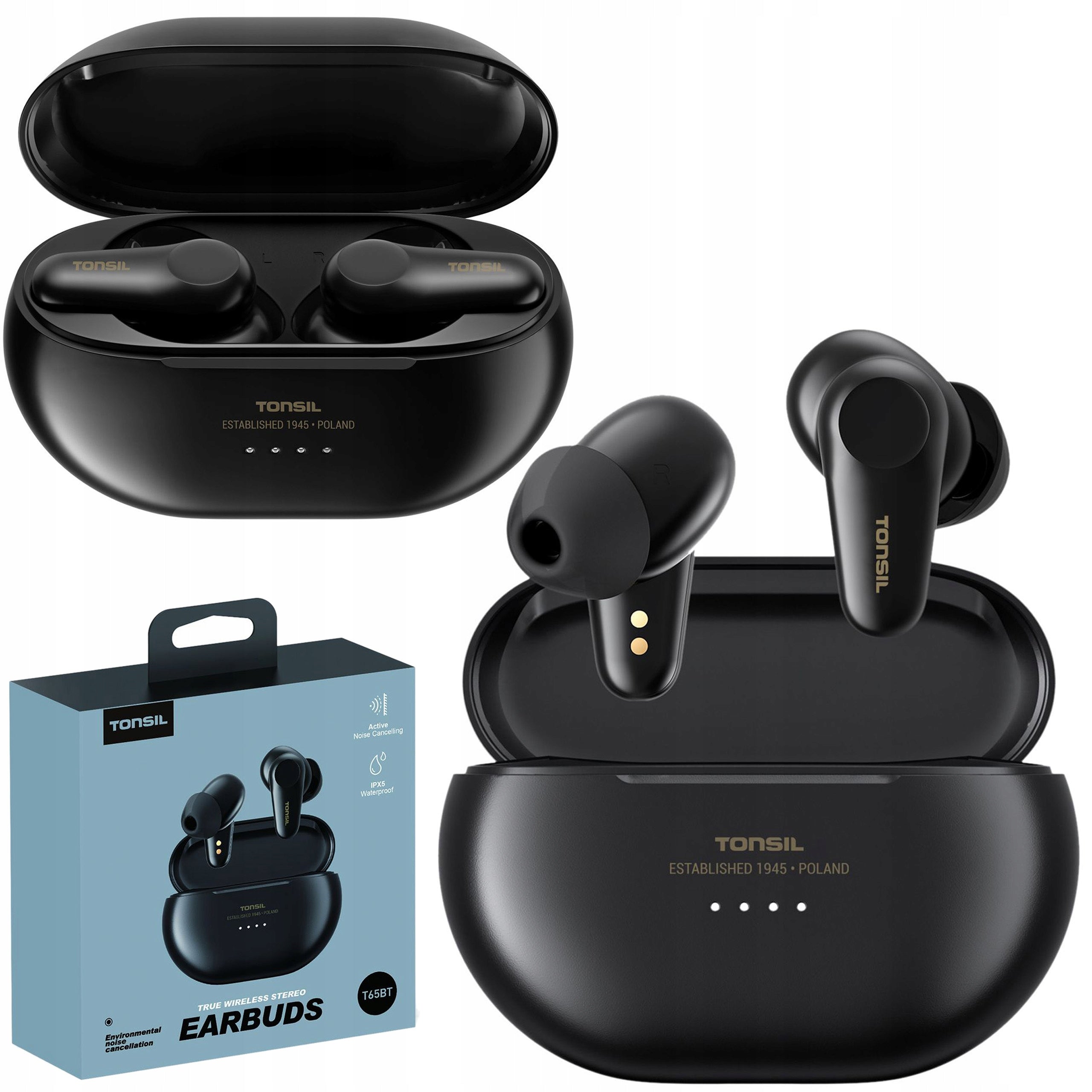Tonsil T65BT Bluetooth ANC TWS In-Ear Headphones