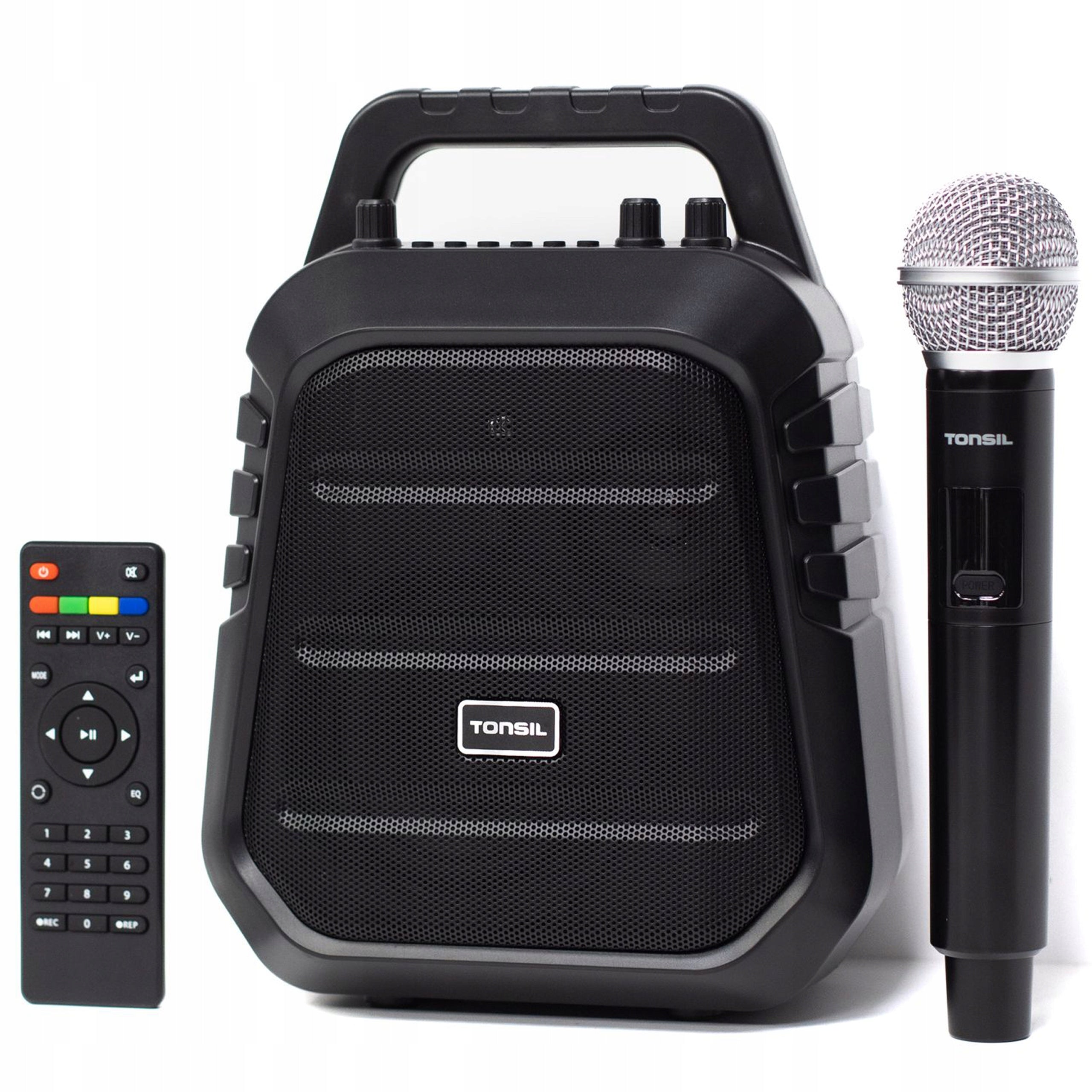 Tonsil ZP 8 Wireless Speaker MP3 SD AUX MIC Bluetooth Remote Control + Microphone Packaging status original